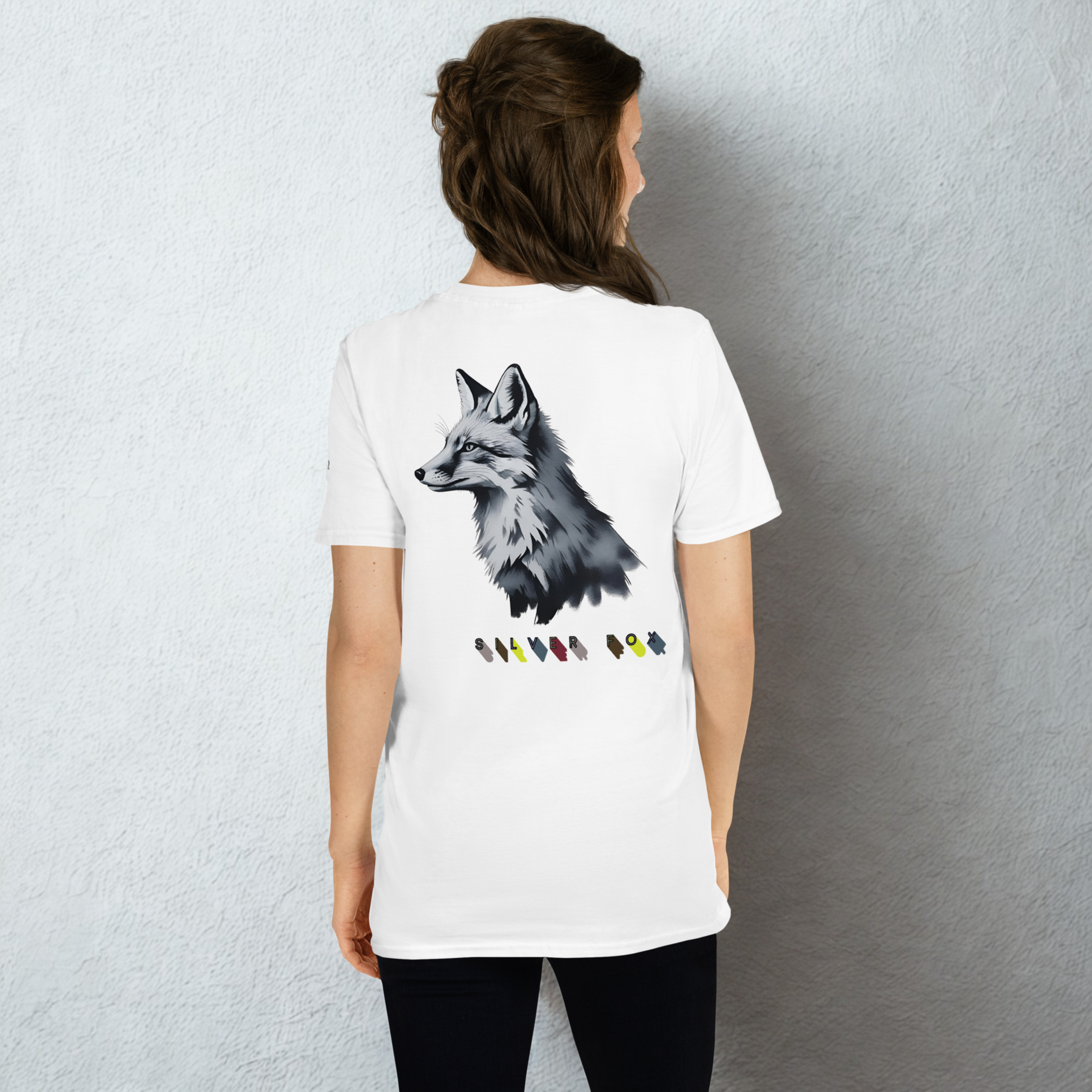 T-shirt Blanc (White) Silver Fox Brand