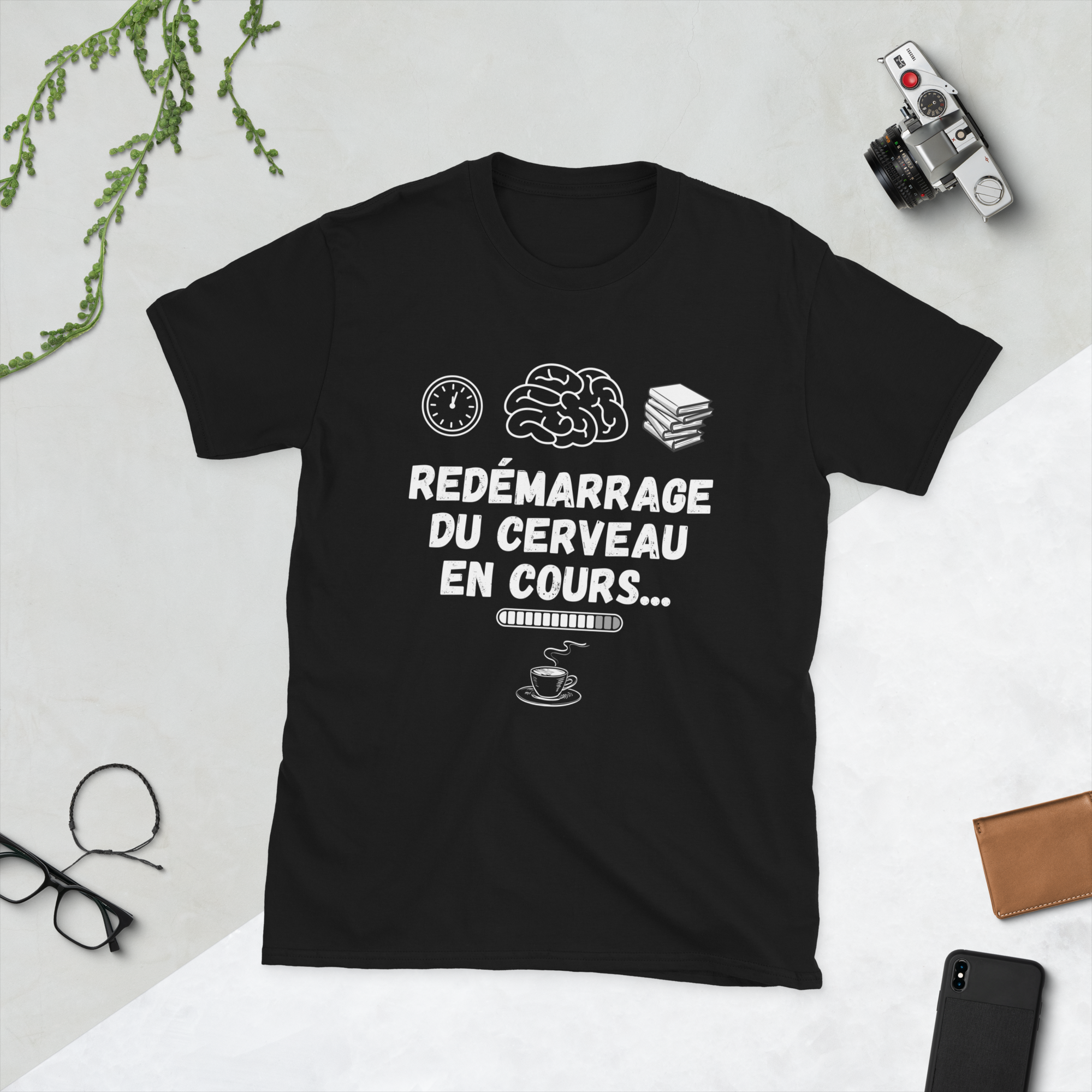 T-shirt Redémarrage du cerveau spécial rentrée des classes