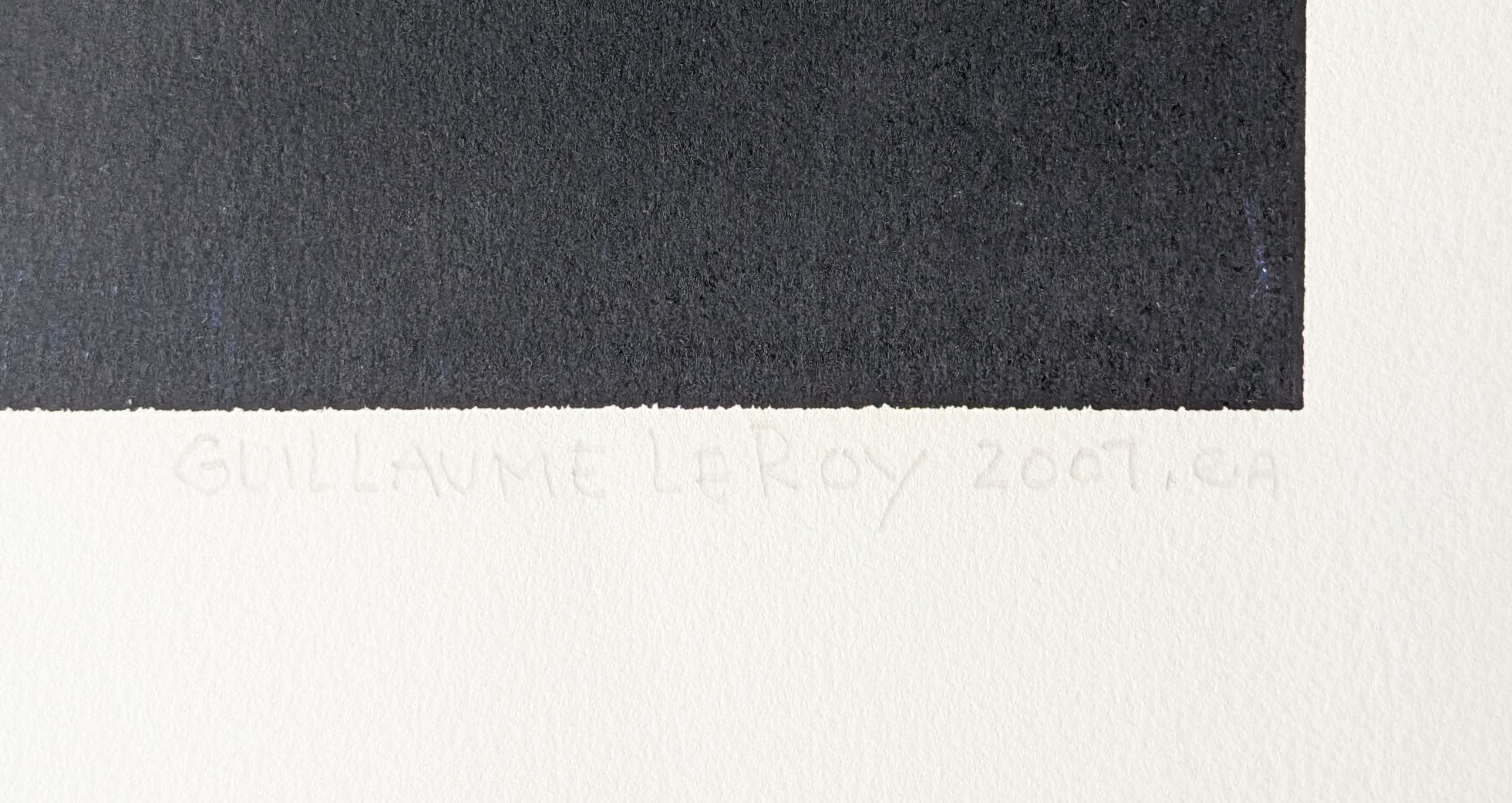 Guillaume Le ROY, print, 2007