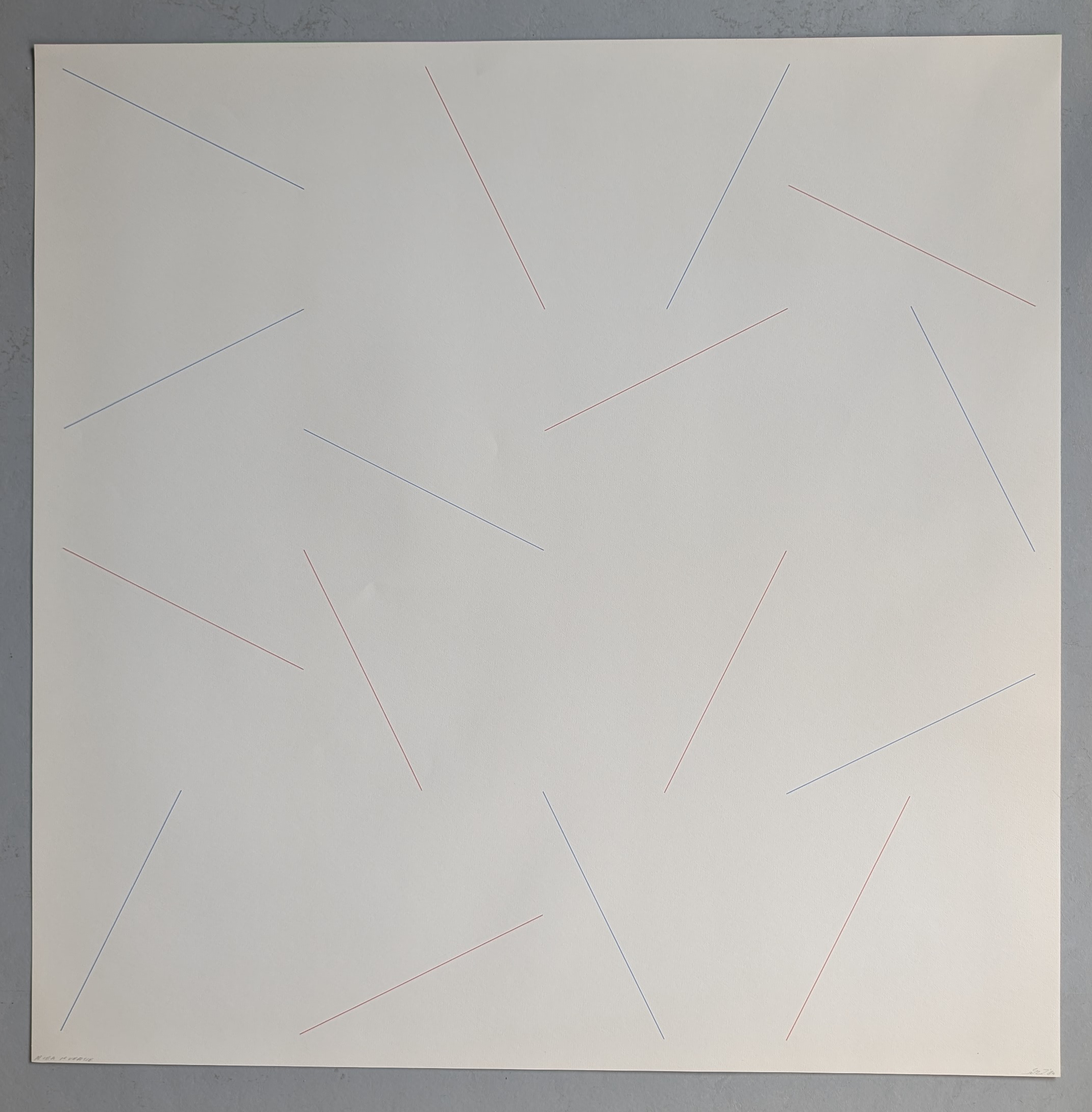 Fons Brasser, tekening, 1984