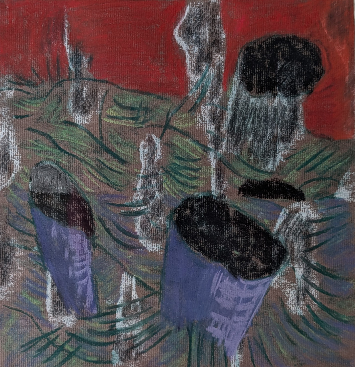 Frank van Hemert, zonder titel, Gouache op papier, 1988