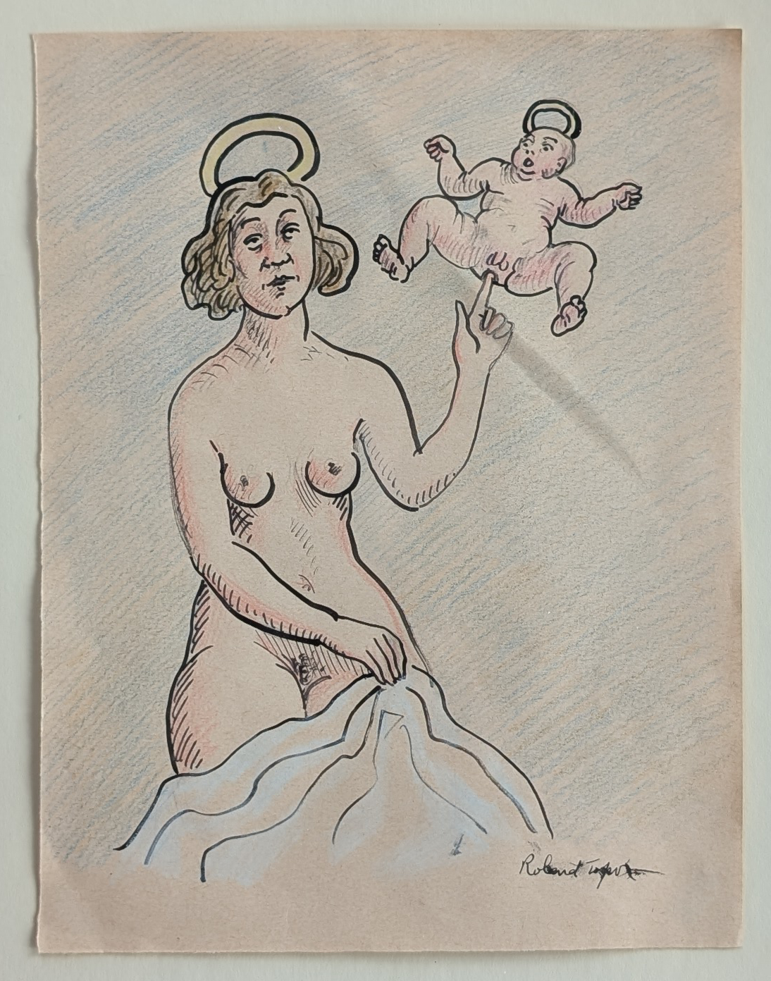 Roland Topor, Water color drawing