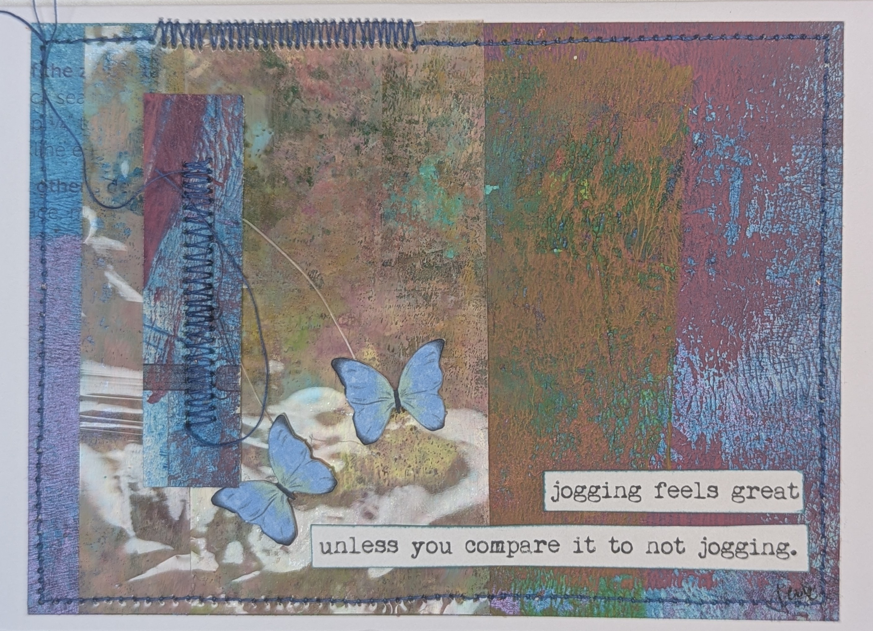 Inspirational Jogging Art Card