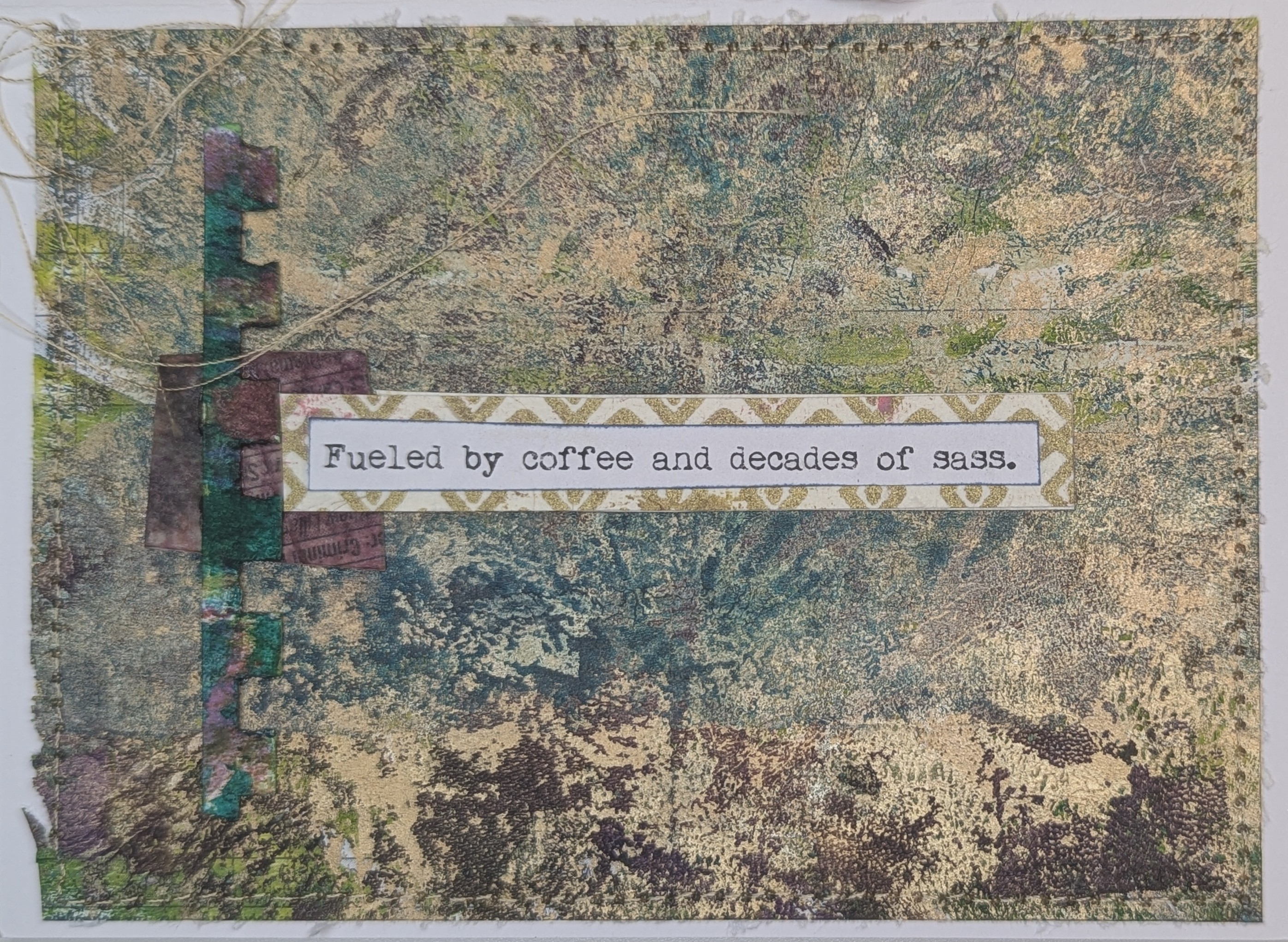 Sassy Coffee Quote Art Card