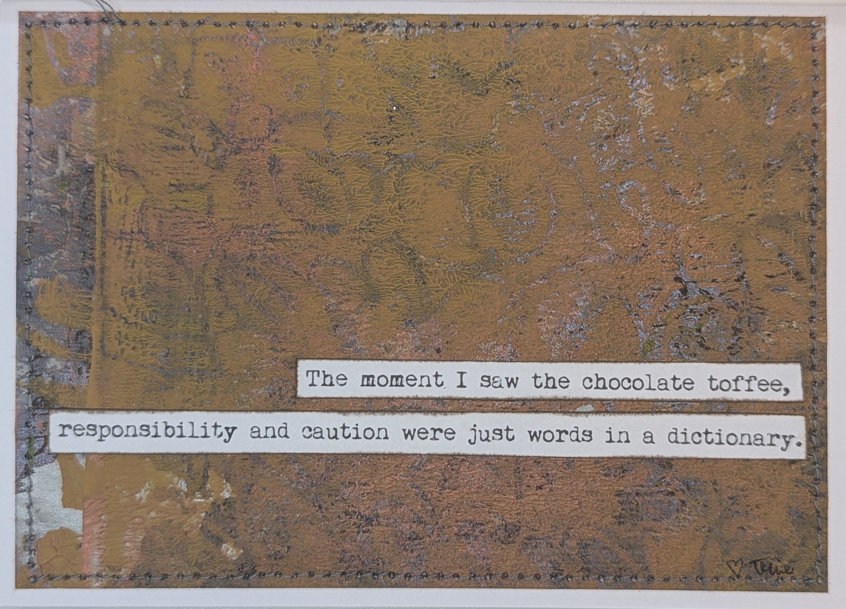 Chocolate Toffee Art Print