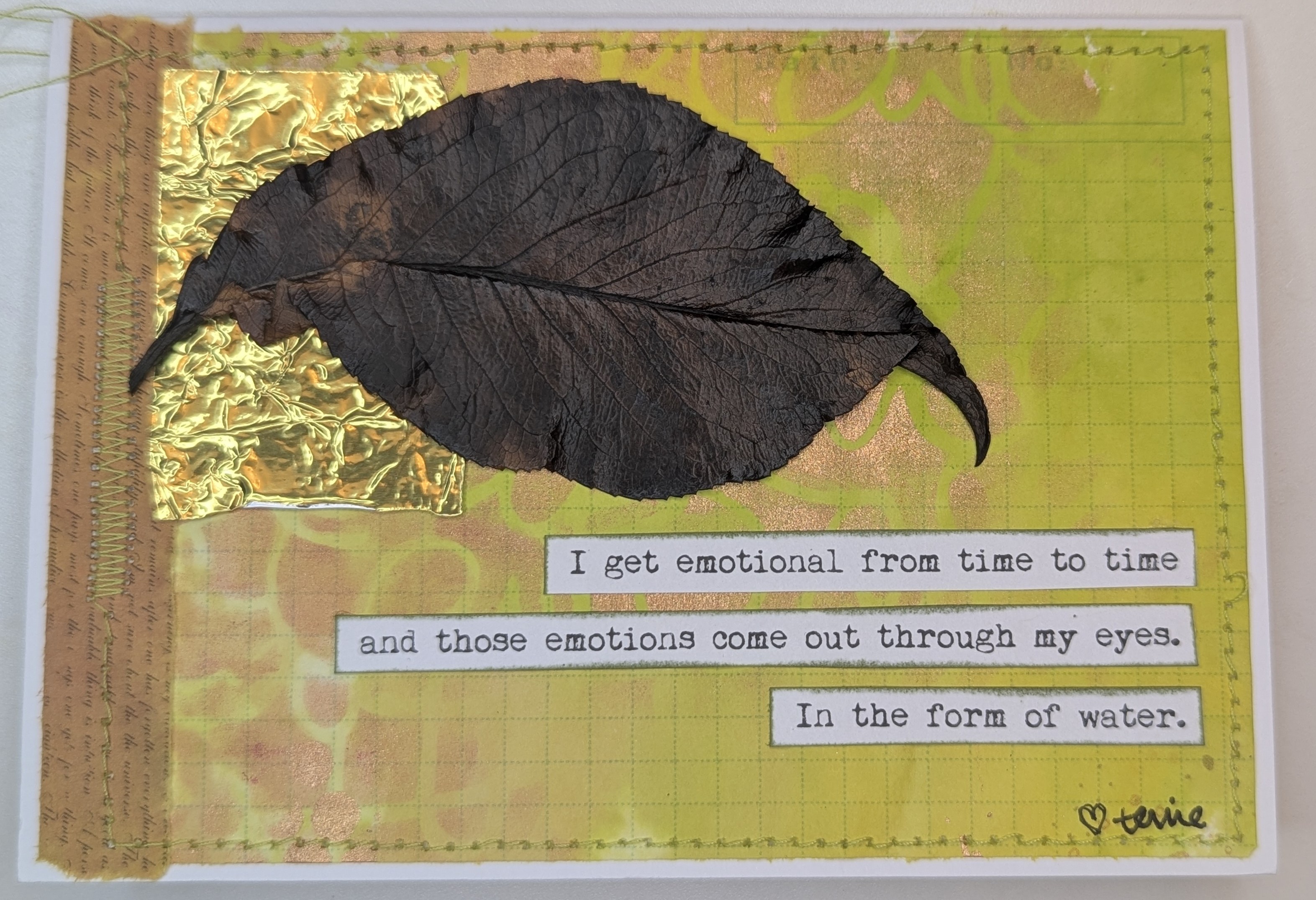 Handmade Emotional Art Card