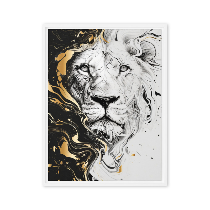 Liquid Roar Framed Canvas