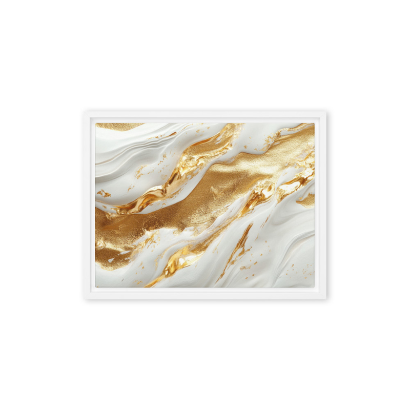 The Golden Way Framed Canvas