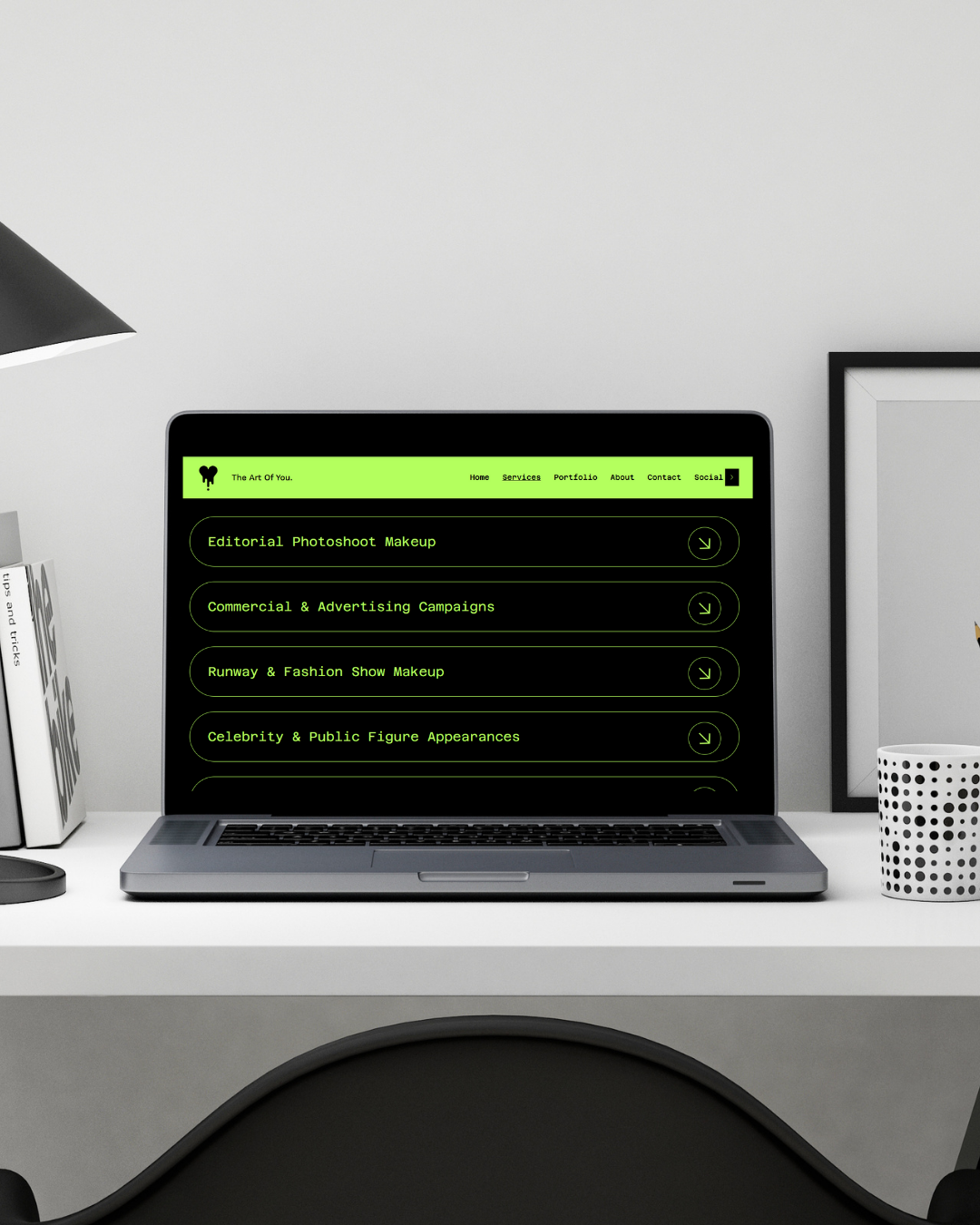 The Art Of You. Website Template for Beauty