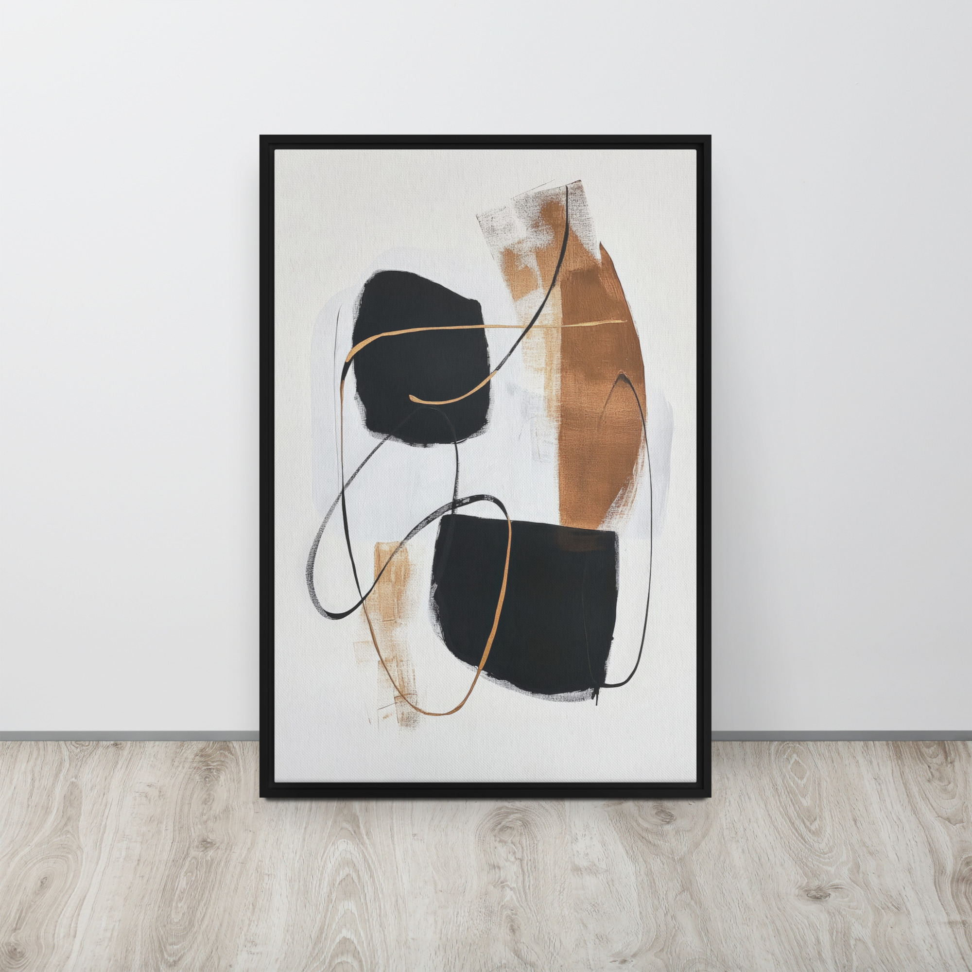 Stone & Silk Framed Canvas