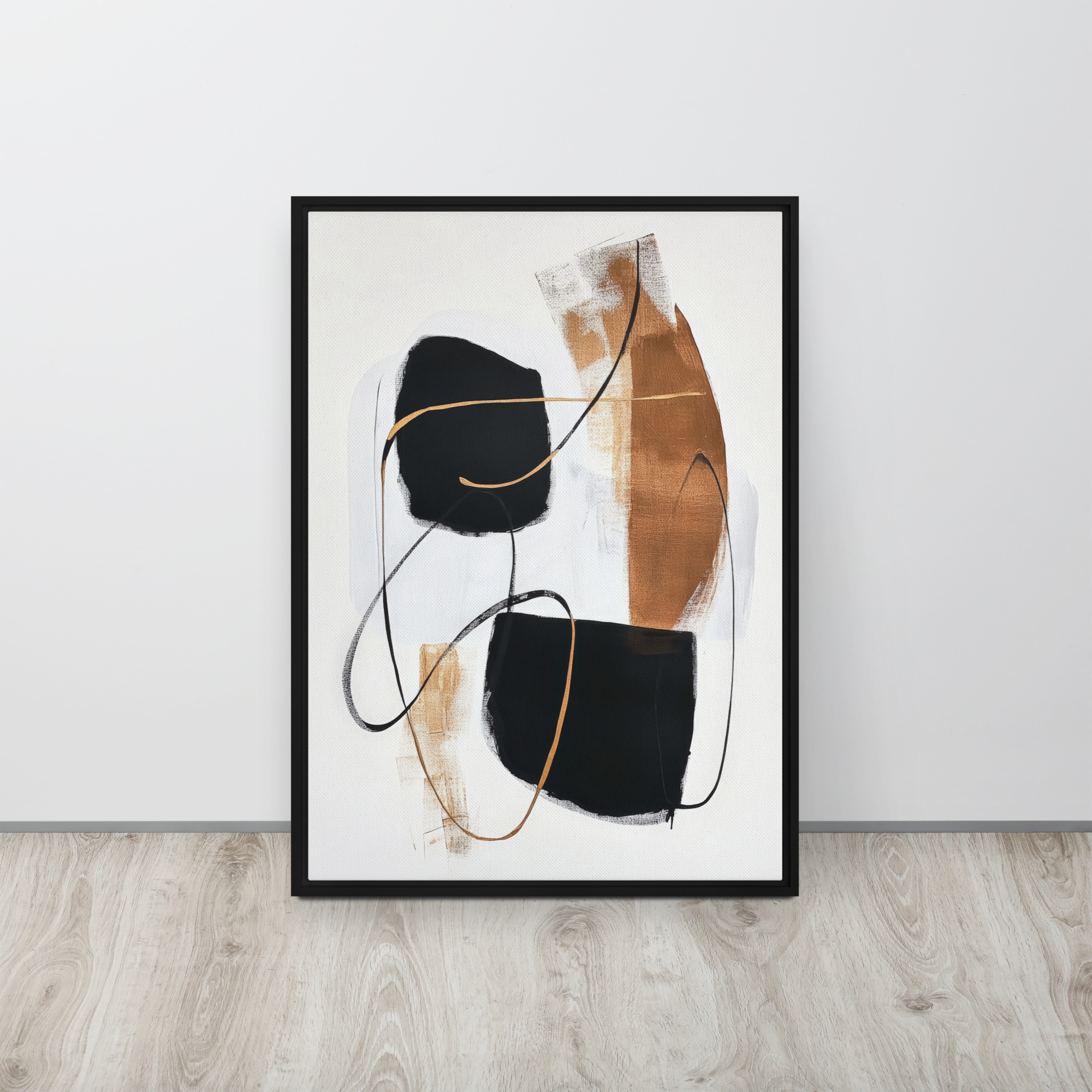 Stone & Silk Framed Canvas