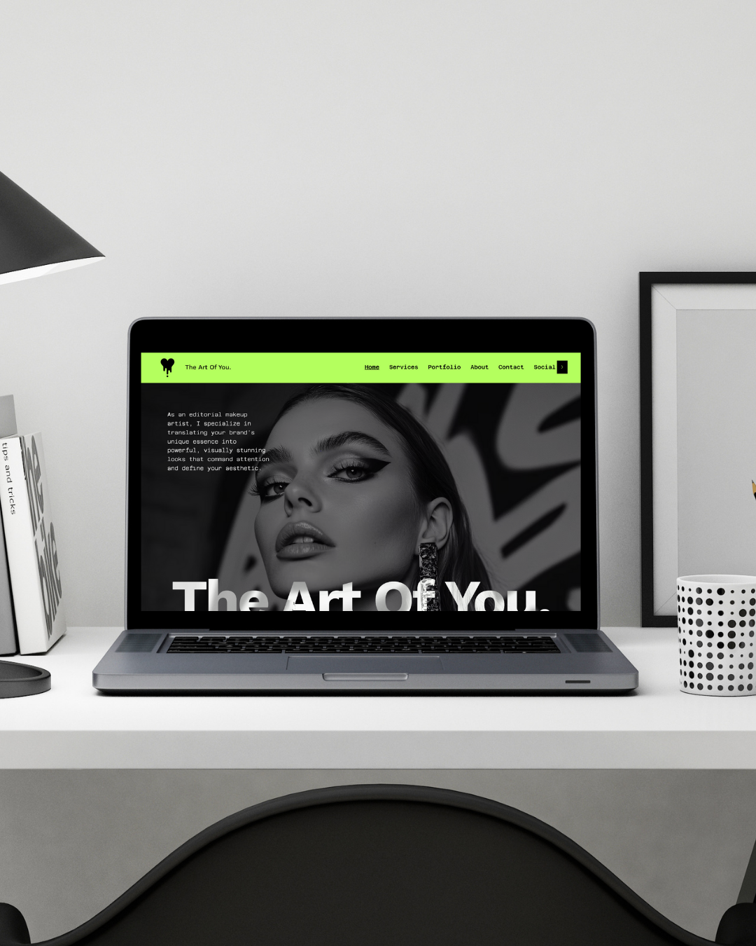 The Art Of You. Website Template for Beauty