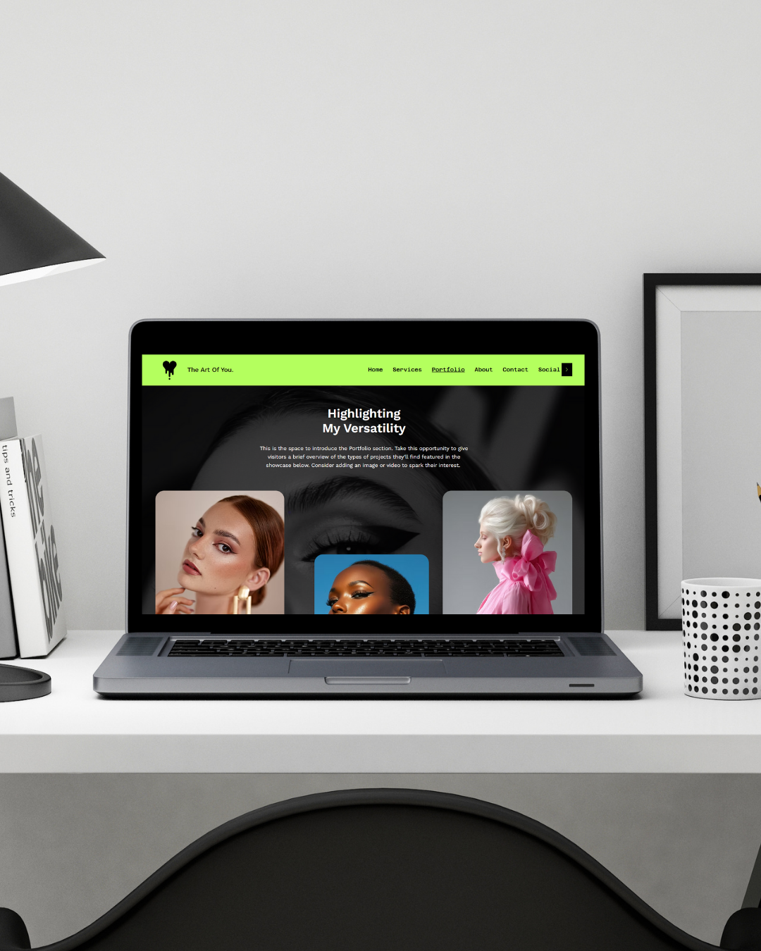 The Art Of You. Website Template for Beauty