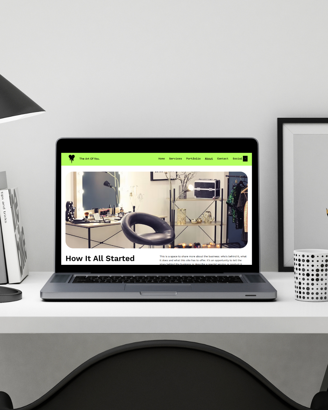 The Art Of You. Website Template for Beauty