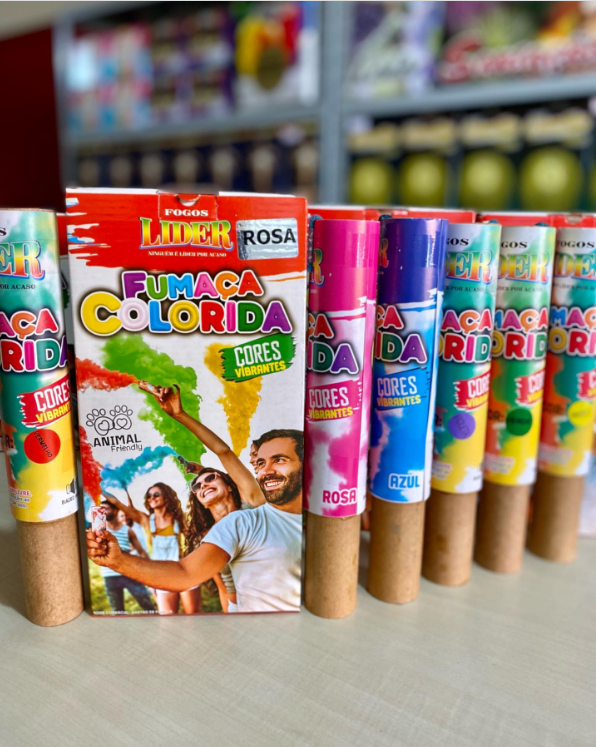 Bastão de Fumaça Colorida