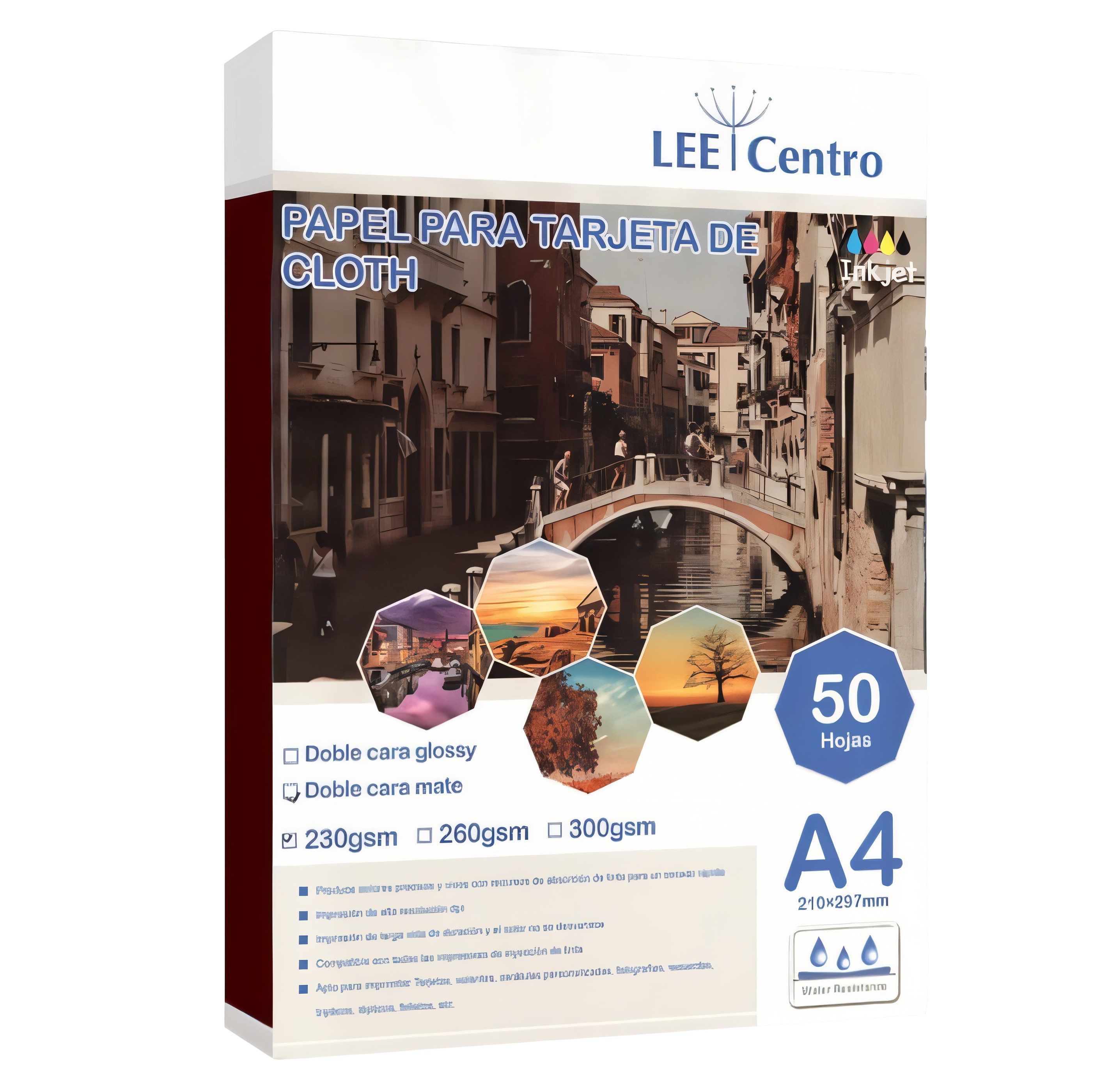 PAPEL para tarjetas doble cara matte A4 230 Gramos