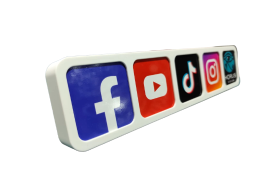 Placa de redes sociales