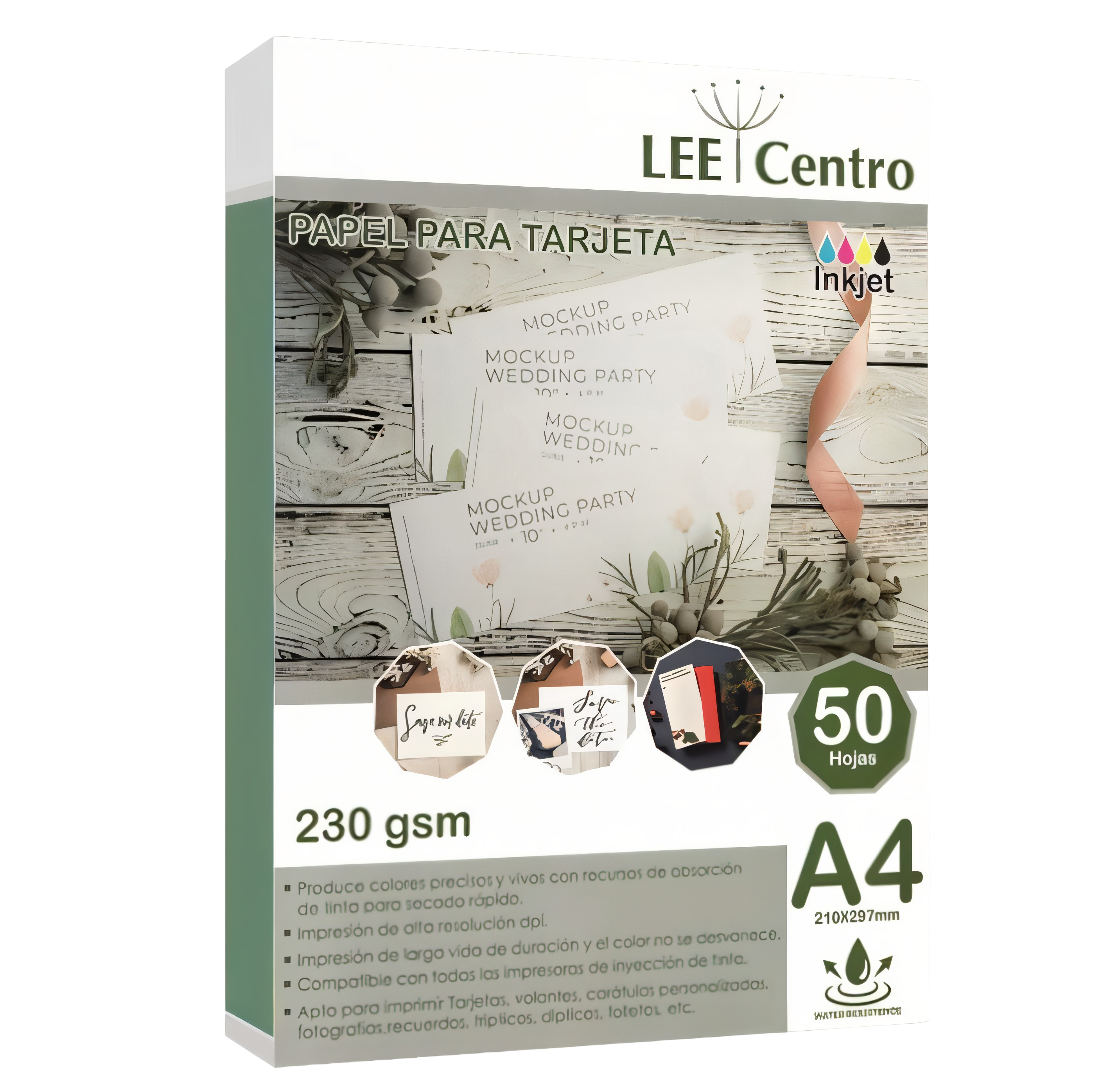 PAPEL PARA TARJETAS BRILLANTE A4 230 Gramos