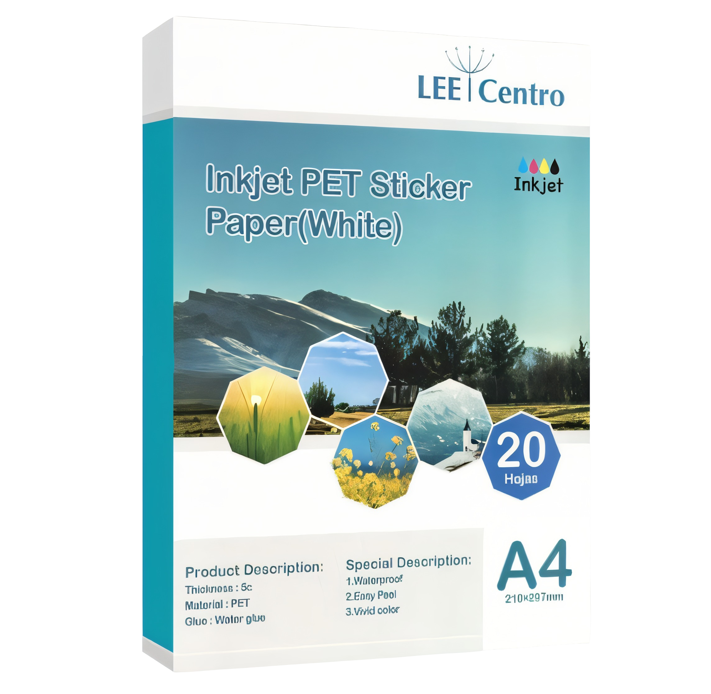 VINIL ADHESIVO IMPRIMIBLE BLANCO GLOSS