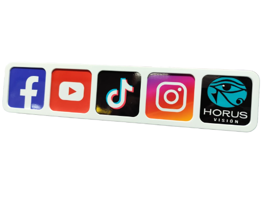 Placa de redes sociales