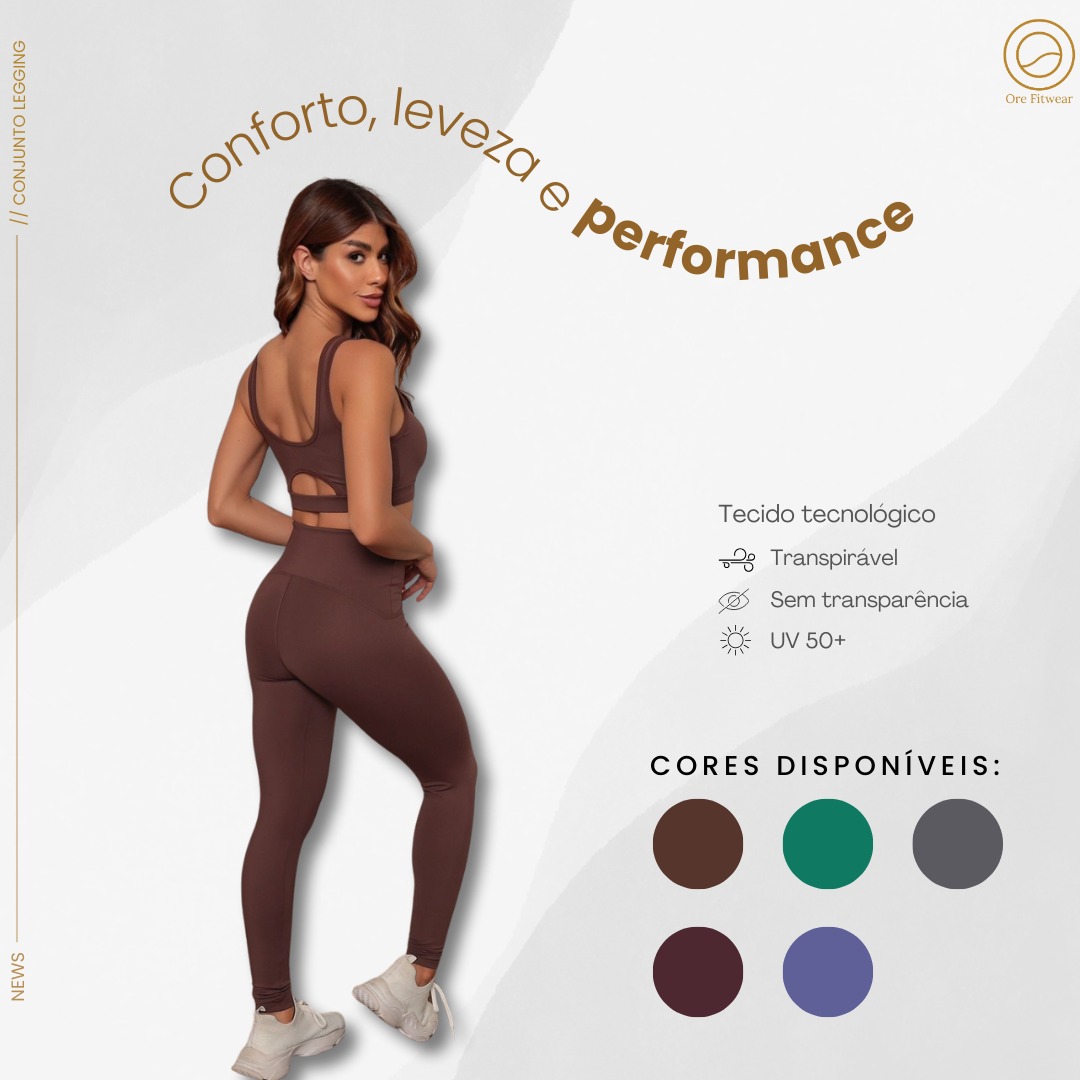 Conjunto Top e Calça Fitness