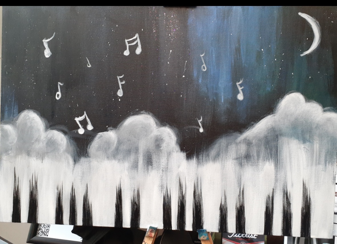 Celestial Night Music Painting