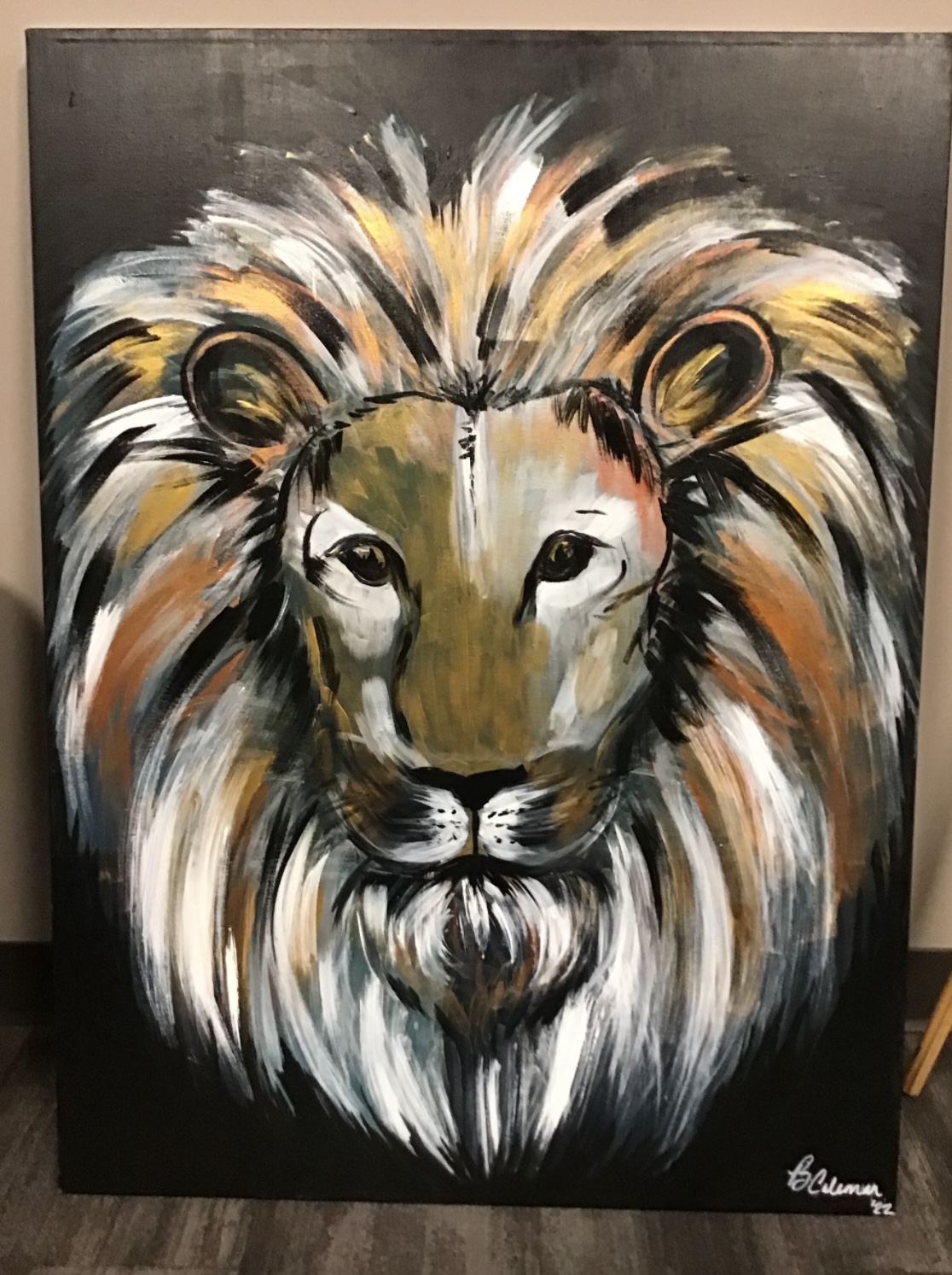 Lion Portrait Painting