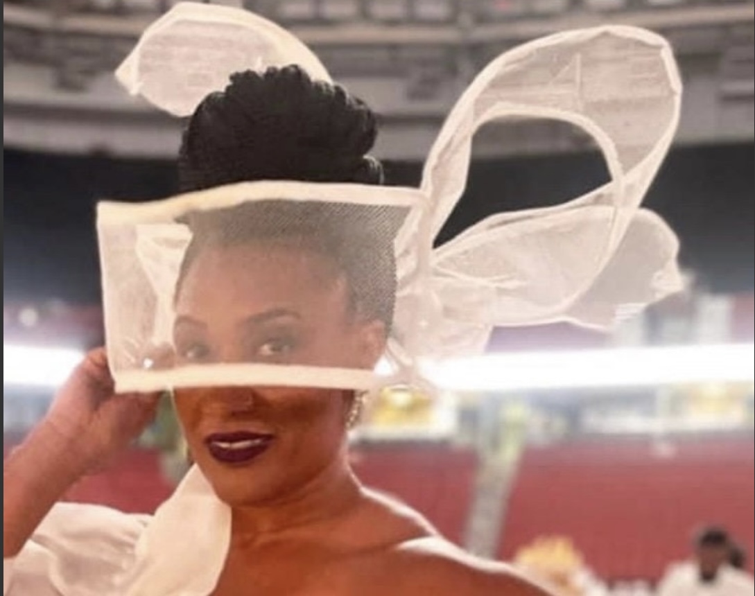 Make A Statement/ Unique Halo Fascinator Hat/ Tea Party Hat