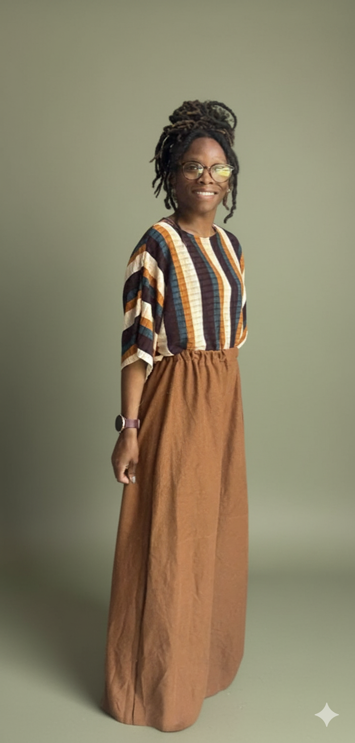 Vintage Loose Relax Fitting Maxi Top and Comfortable Palazzo Pants