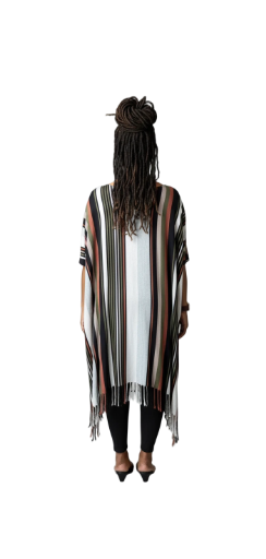 Striped Oversized Boho Top/Tunic Dress