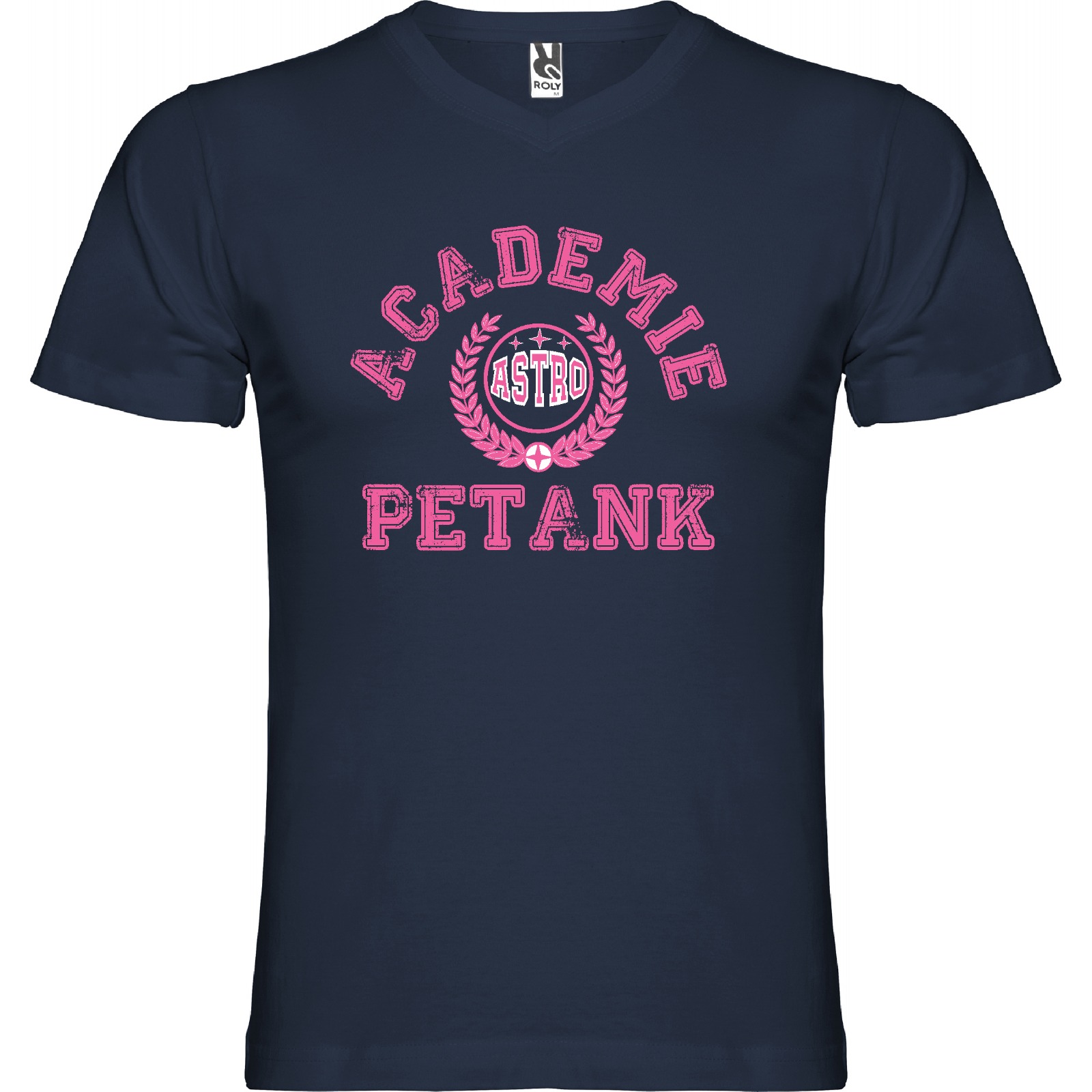 Camiseta Academie Negra/Rosa