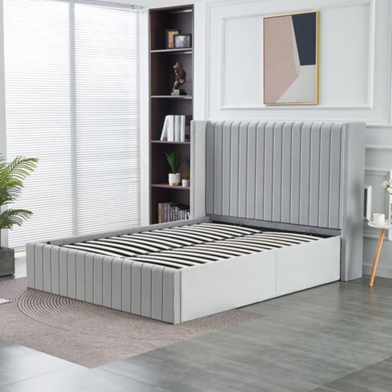 Luxury Bed with Built-in Storage – Modern and Practical Design