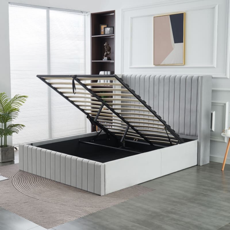 Luxury Bed with Built-in Storage – Modern and Practical Design