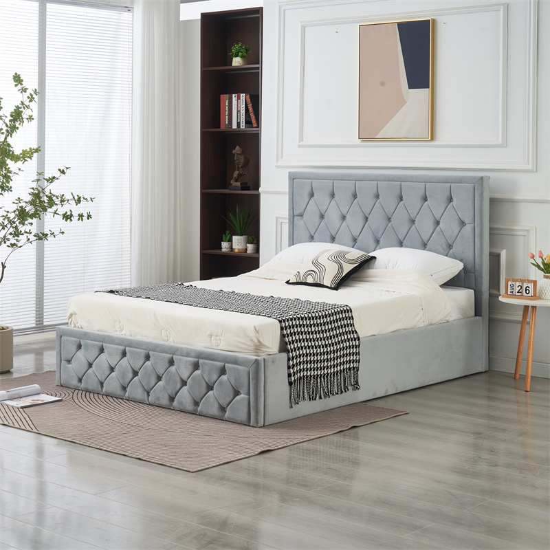 🛏️ Luxury Bed with Built-in Storage