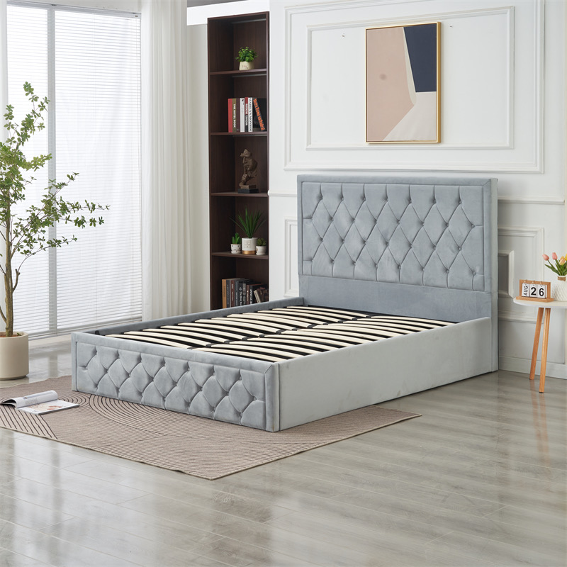 🛏️ Luxury Bed with Built-in Storage