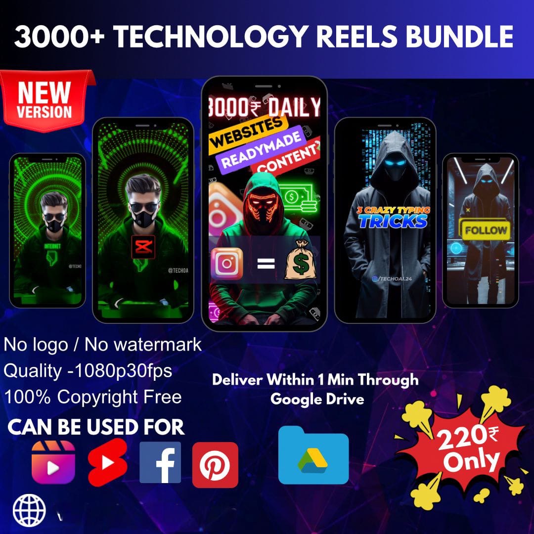 3000+ Technology Reels Bundle