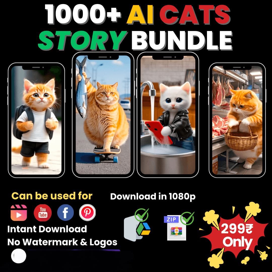 1000+ AI Cats Story Bundle