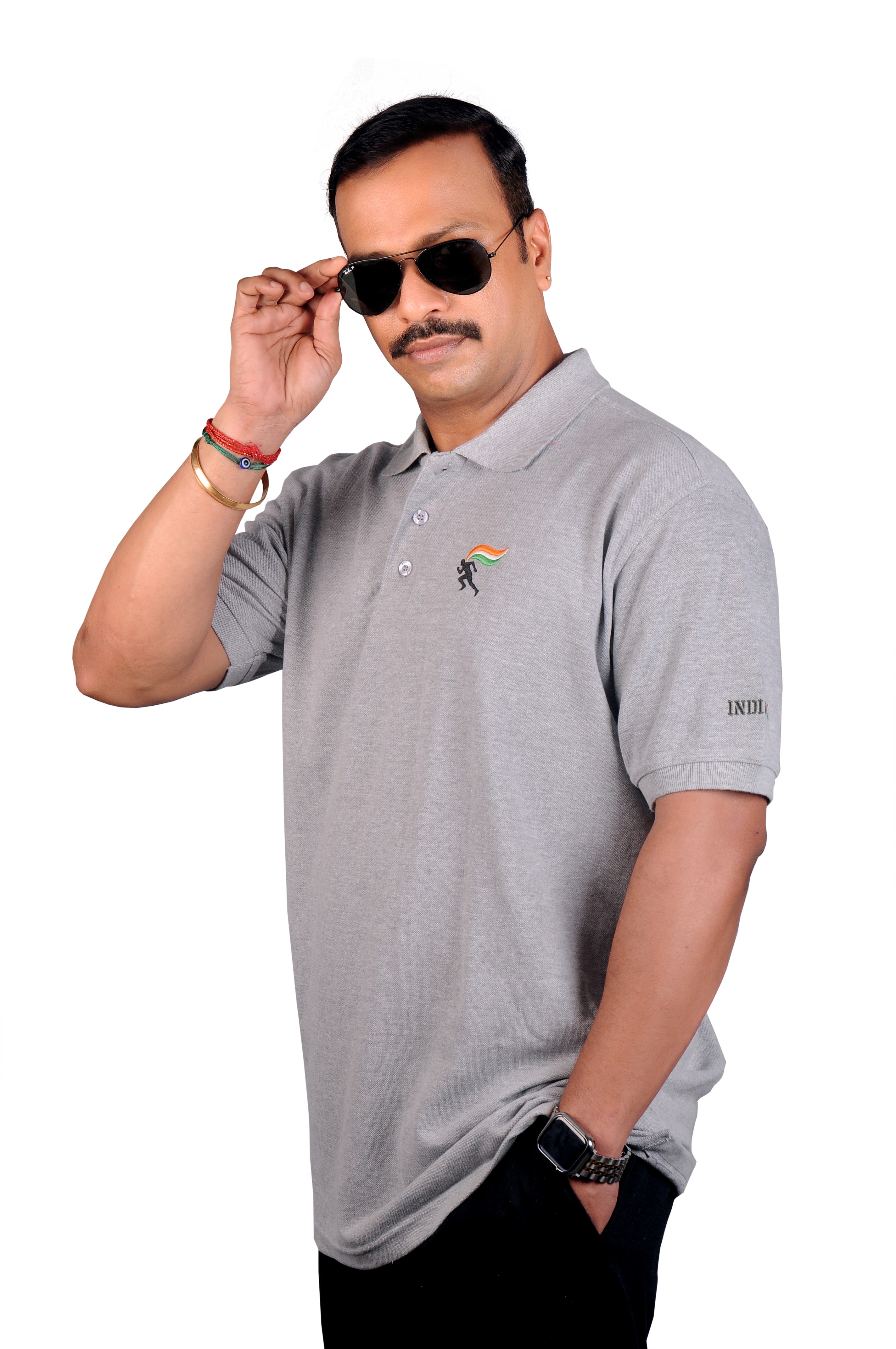 Melange Grey Polo Shirt - LIMITED EDITION