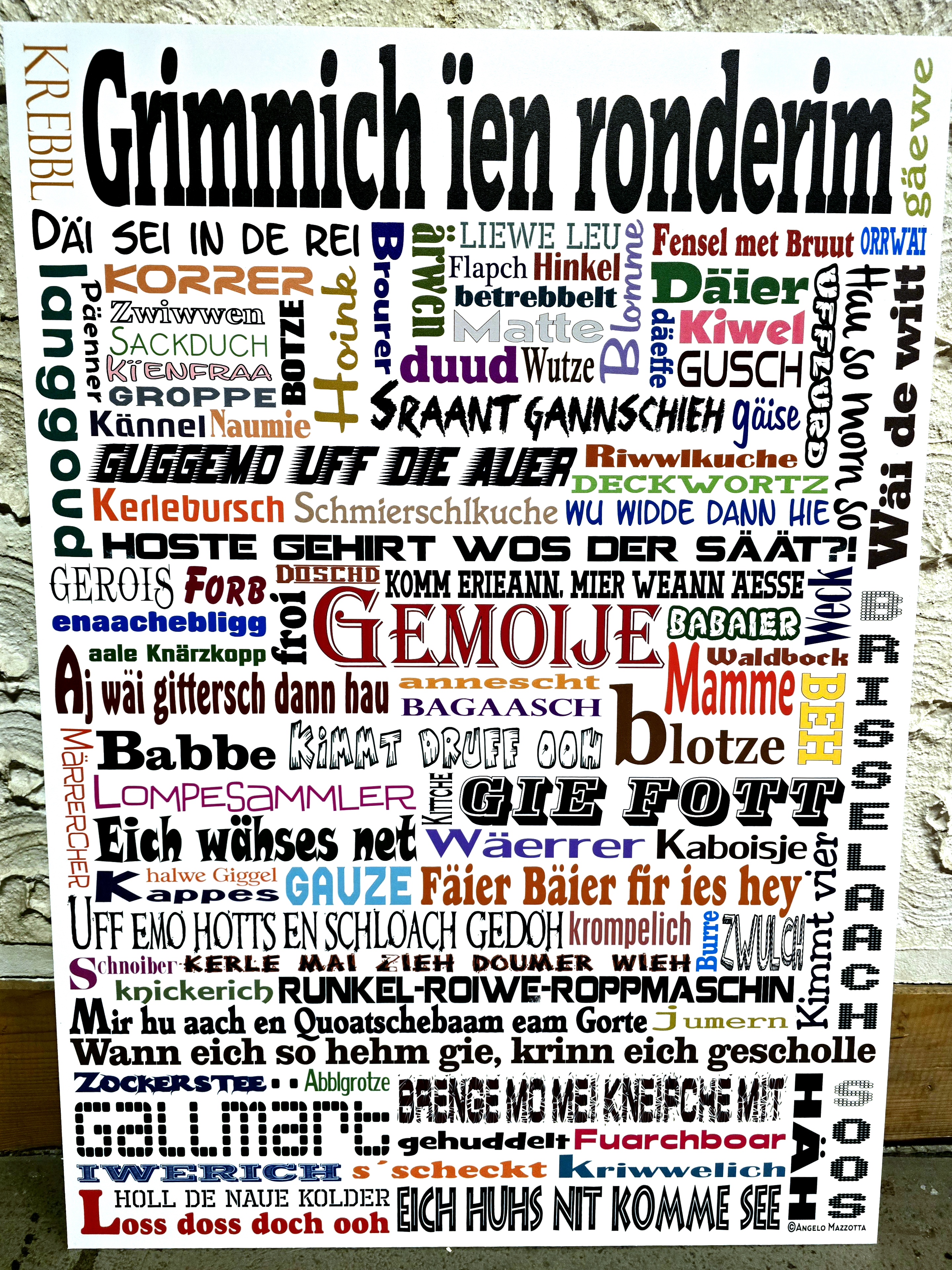 Grimmich ïen ronderim – DAS Kultplakat