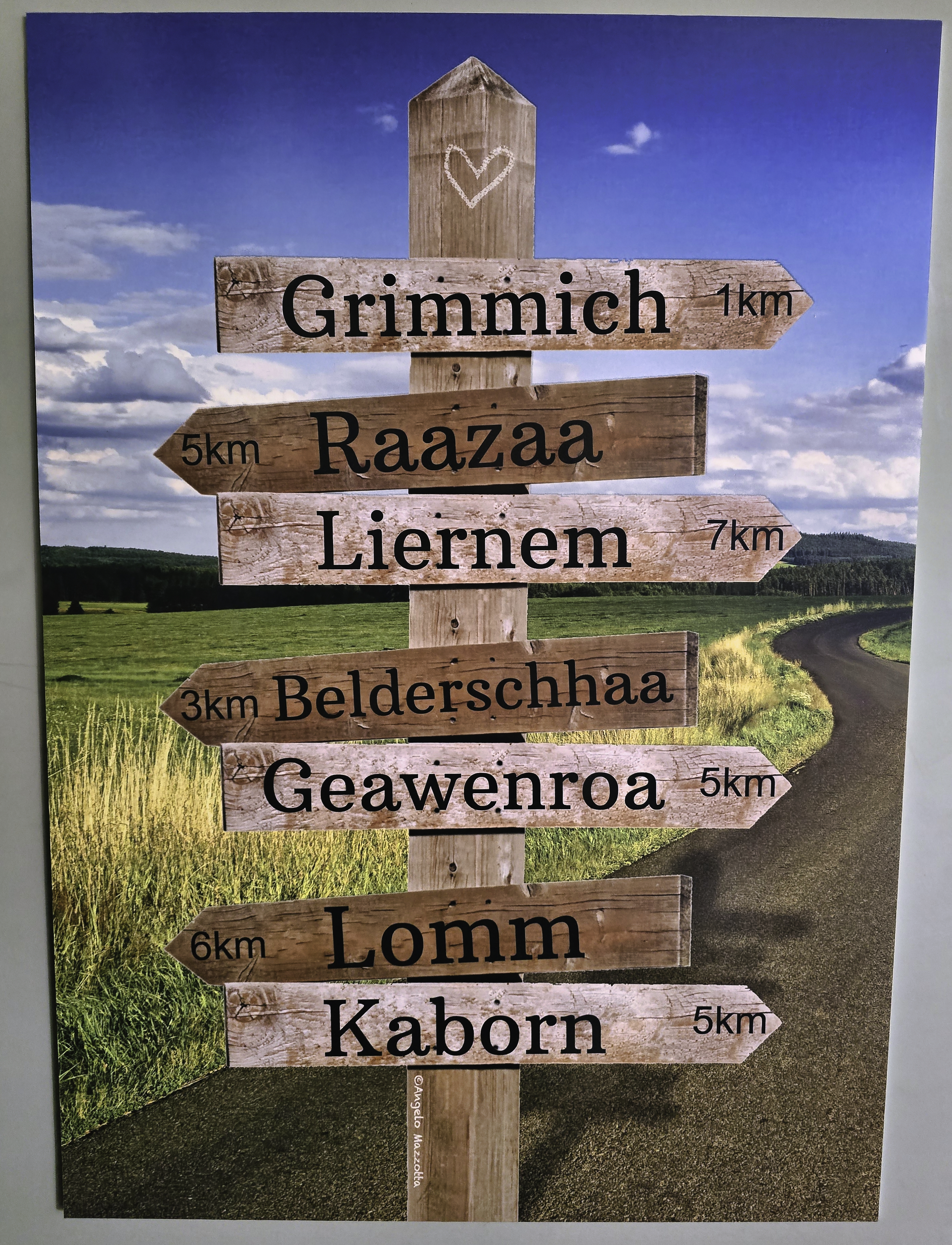 GRIMMICHER Wegweiser #1 – Wandbild auf Forex