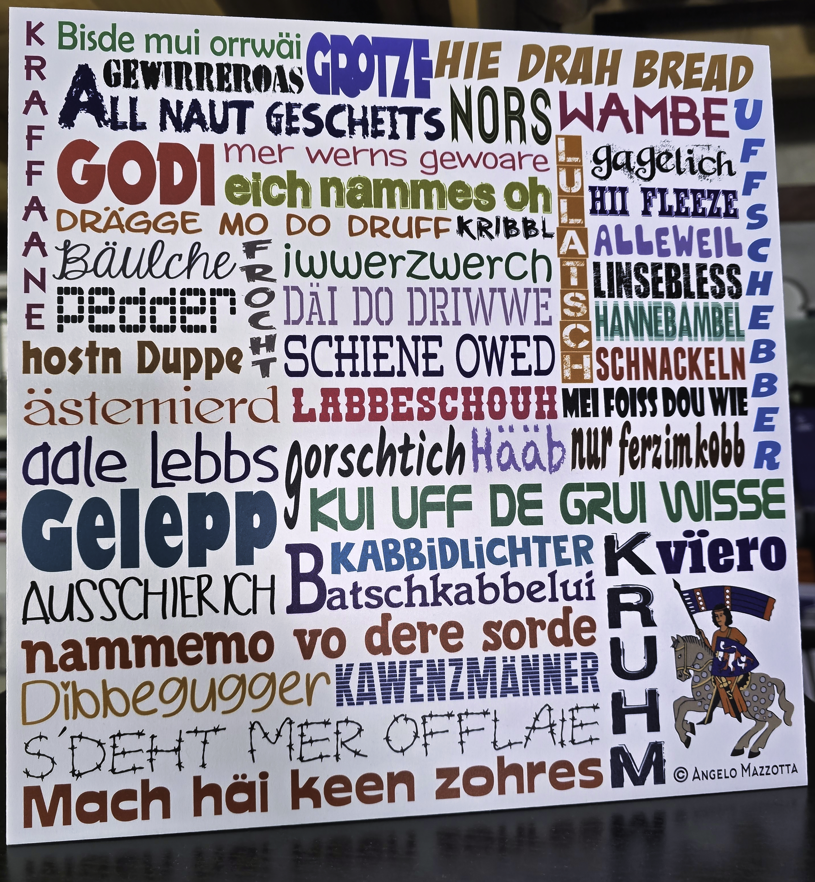 GRIMMICHER Wortplakat • Legendär. Kompakt. Laut.