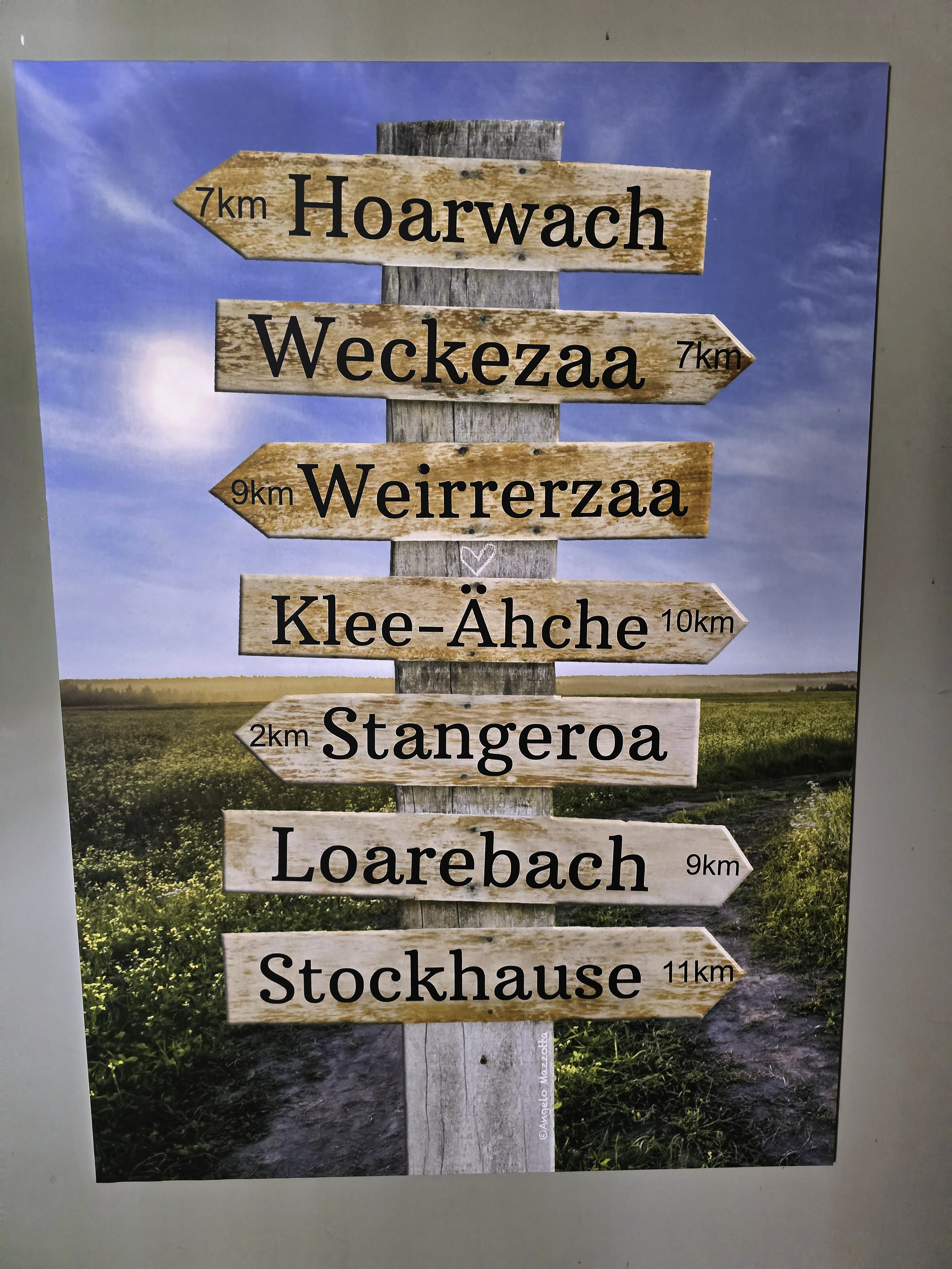 GRIMMICHER Wegweiser #2 – Wandbild auf Forex