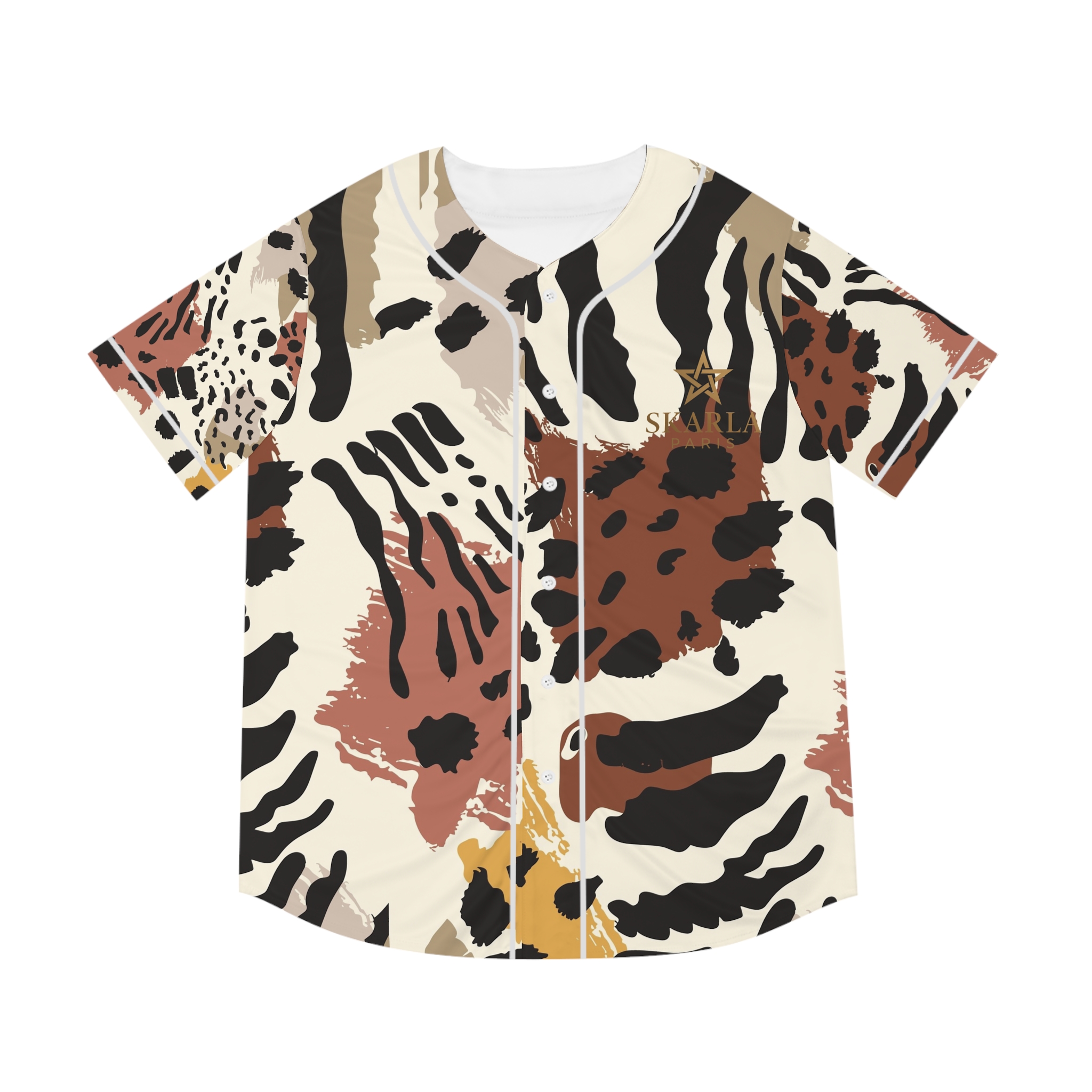 Chemise de baseball motif animalier