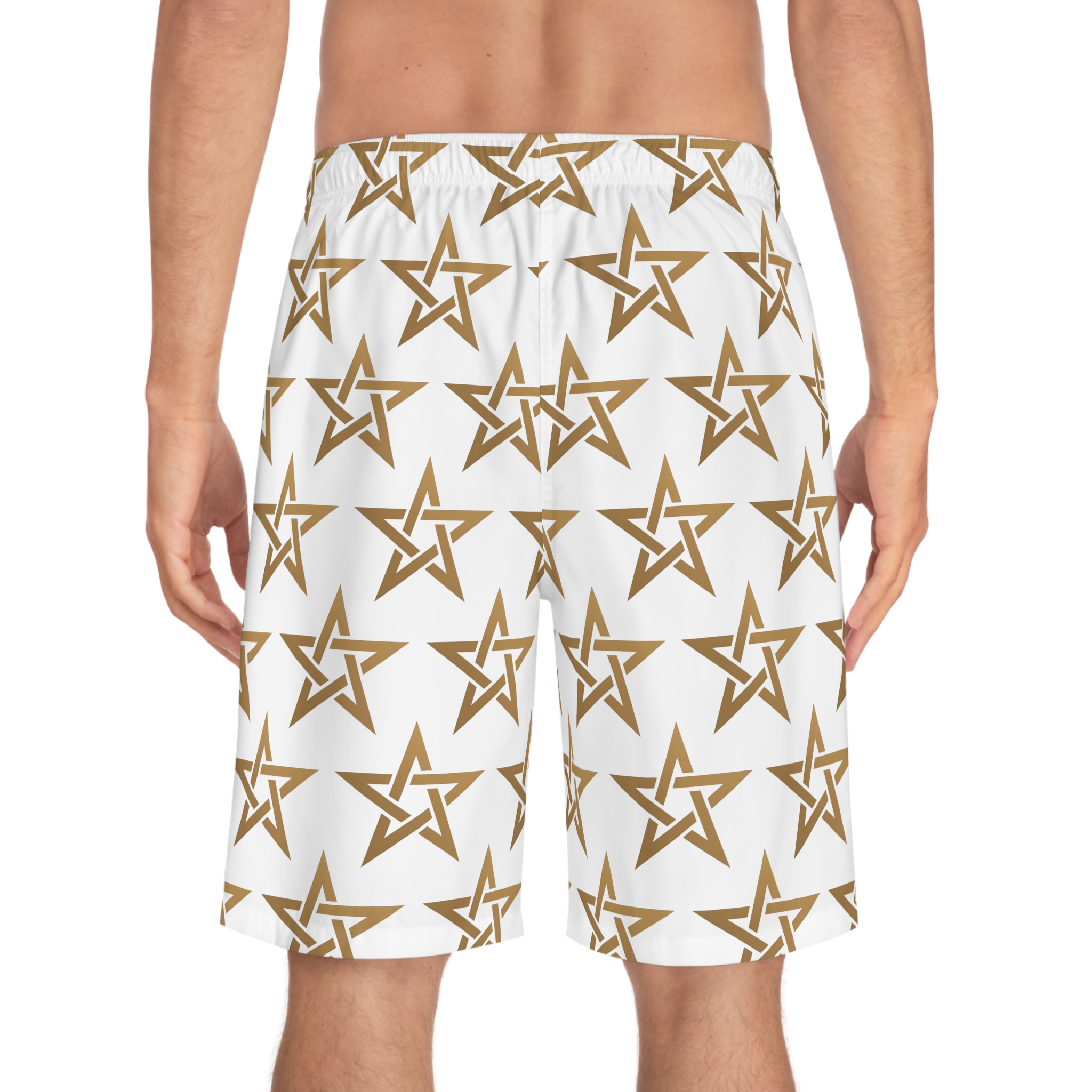 Short de bain à motif étoilé