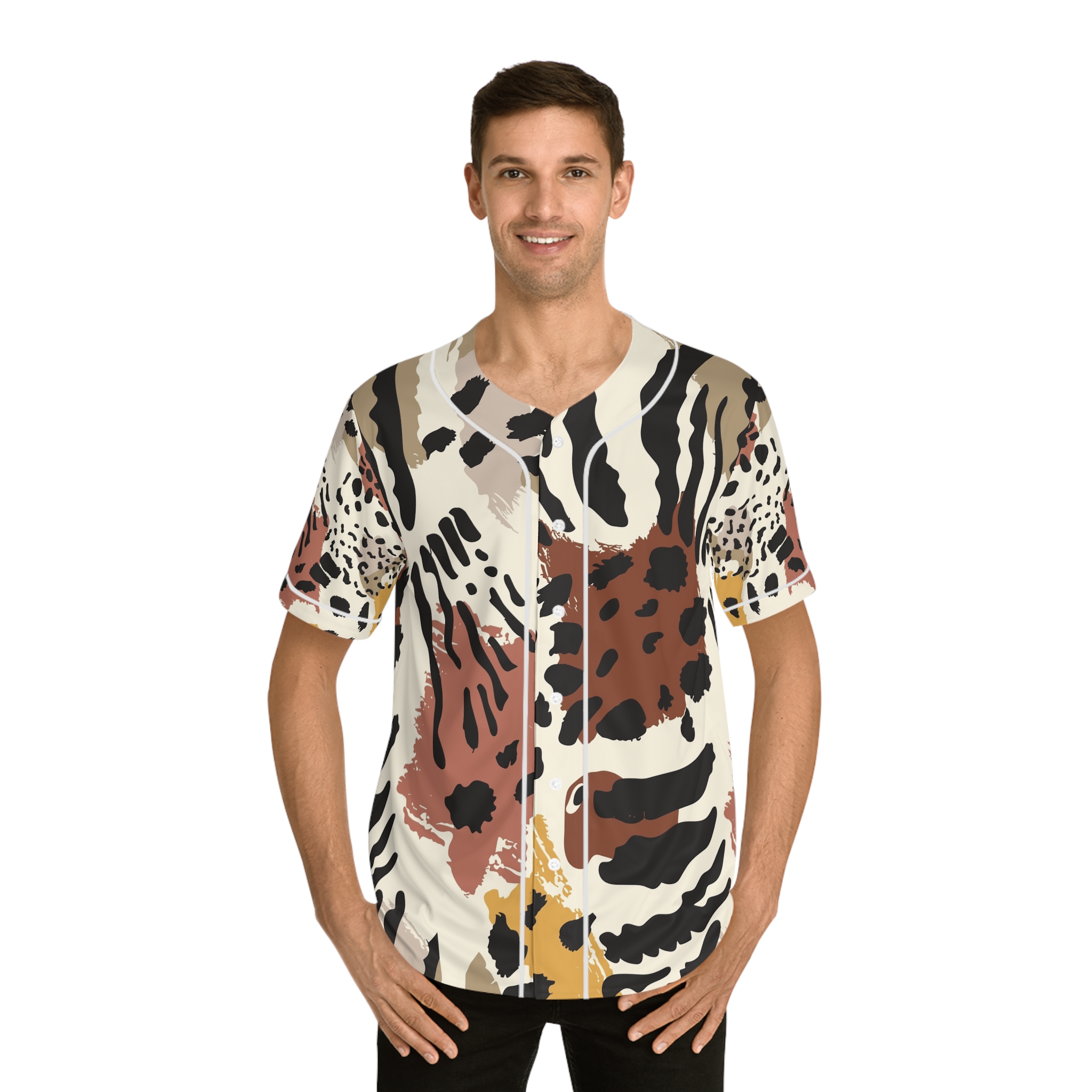 Chemise de baseball motif animalier