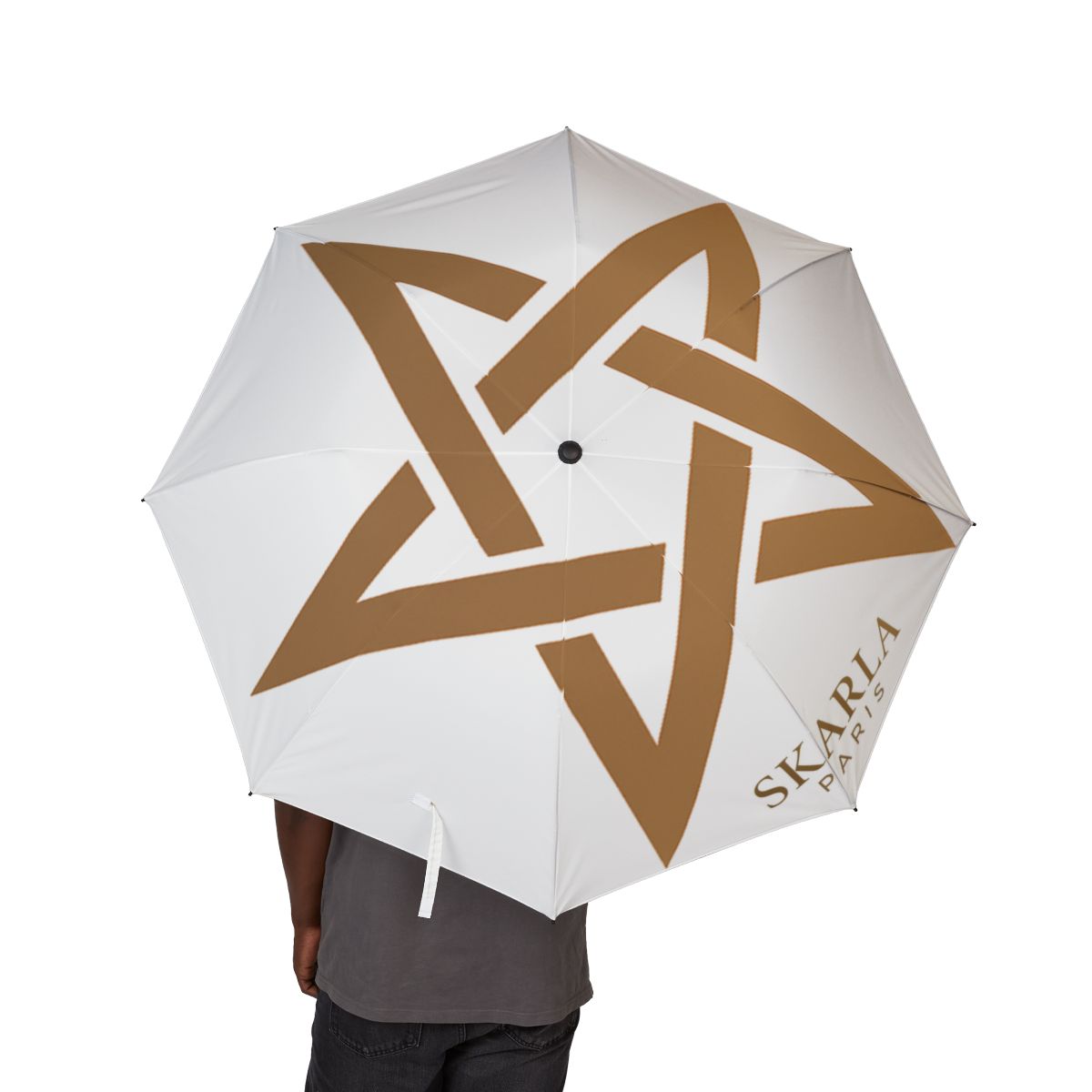 Parapluie design étoile dorée
