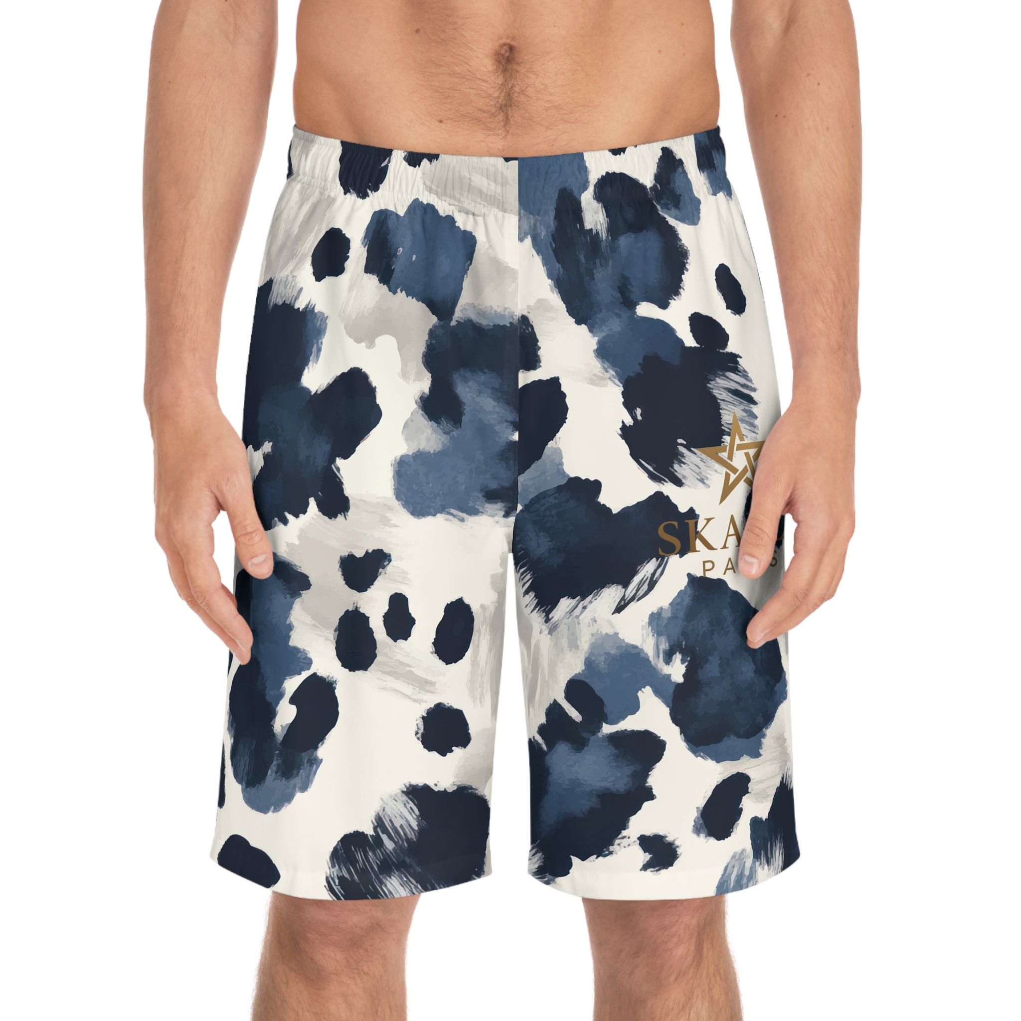 Shorts à motif leopard bleu SKARL PARIS