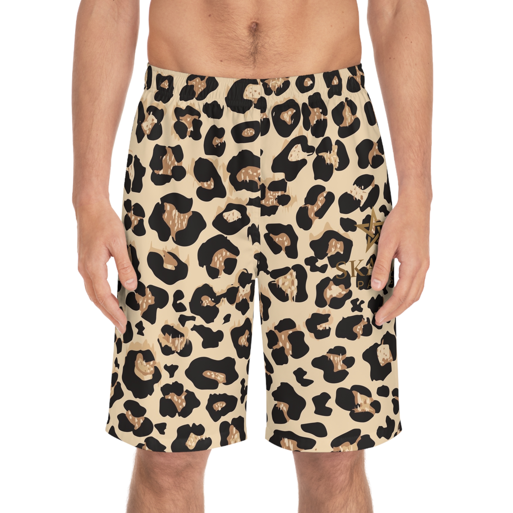 Shorts motif léopard