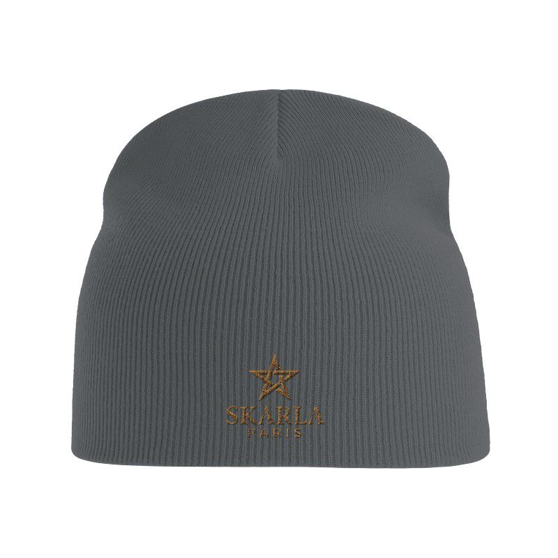 Bonnet en tricot gris