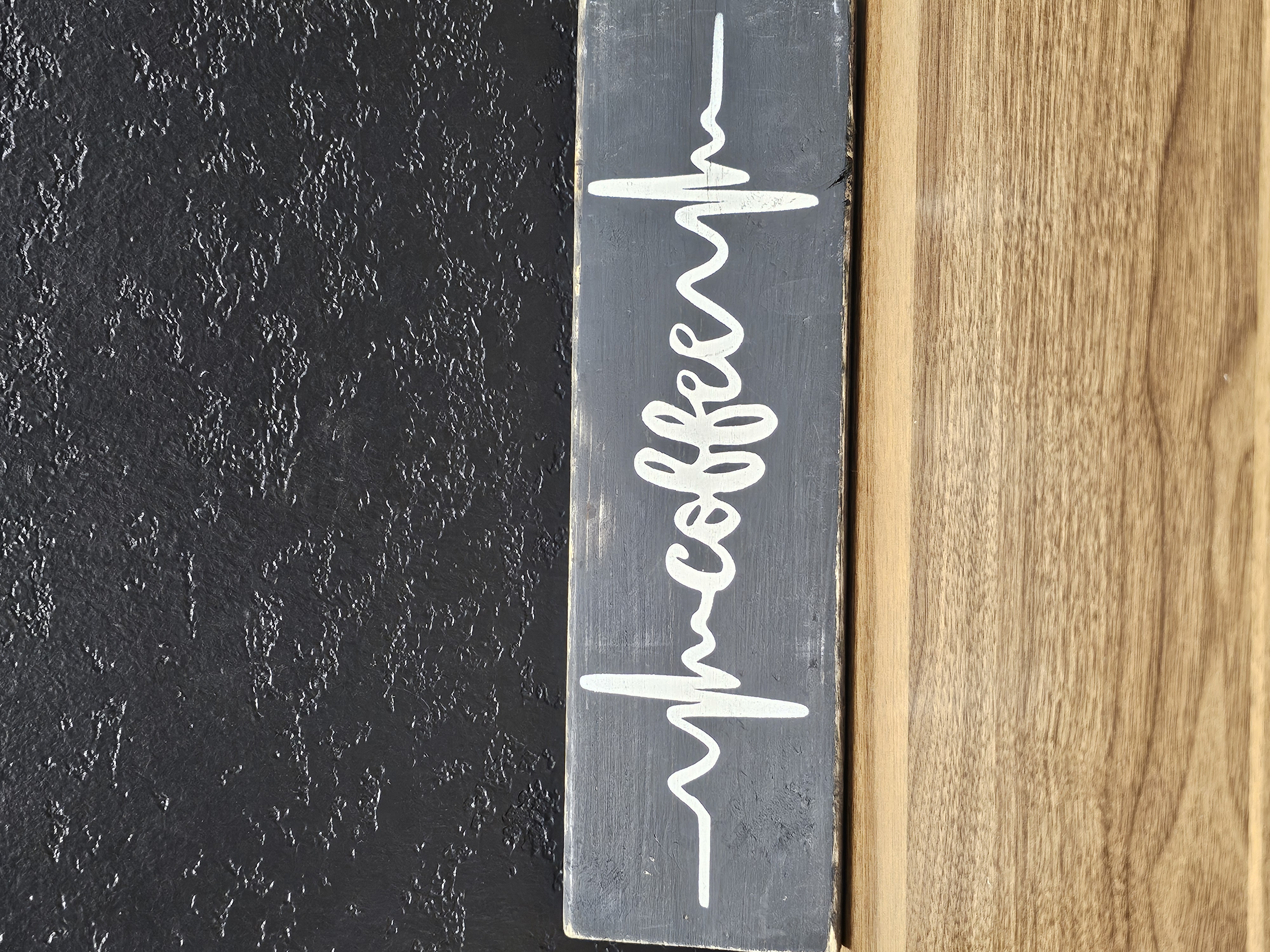 Coffee Pulse Wooden Sign